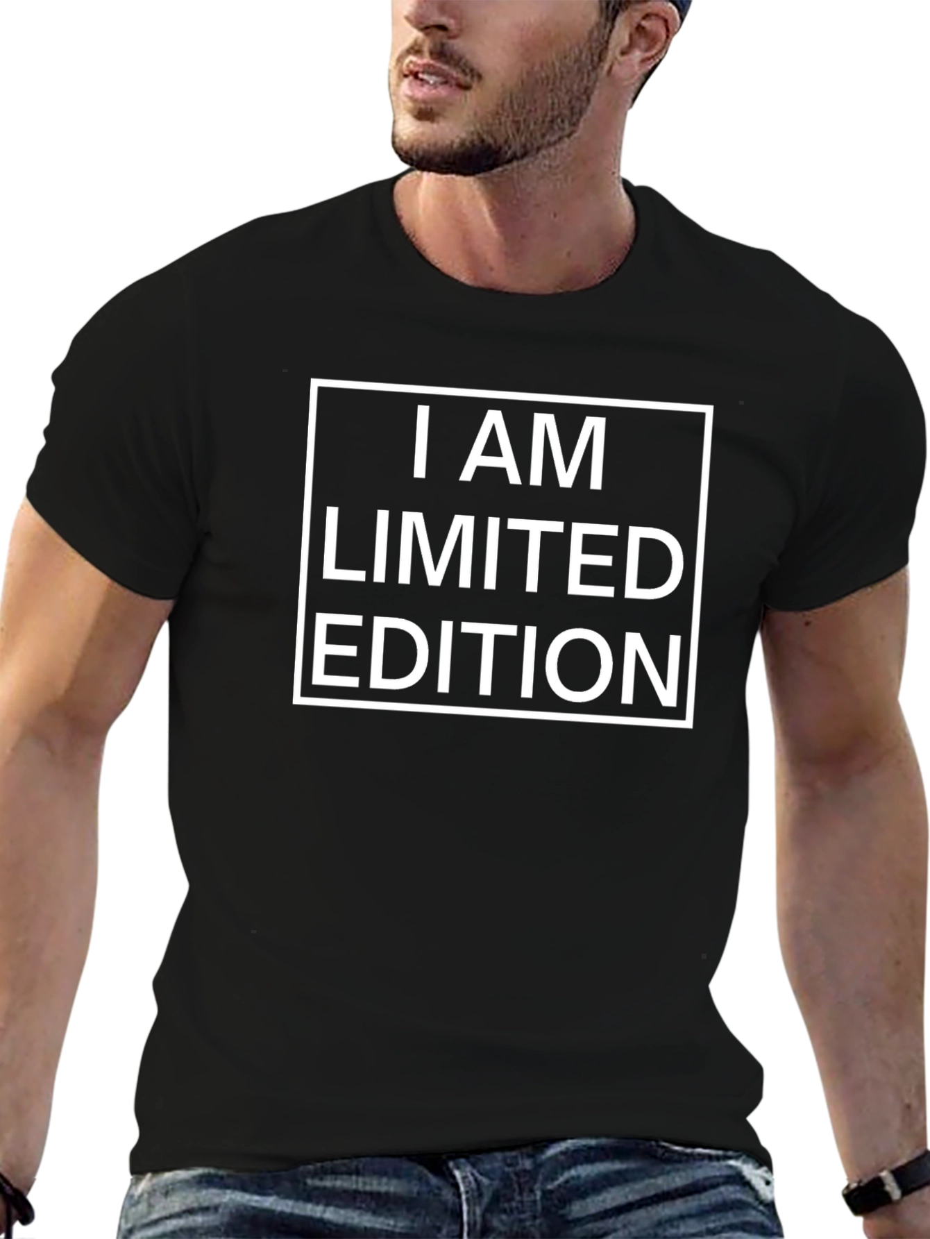 I AM LIMITED EDITION Graphic Black T-Shirt