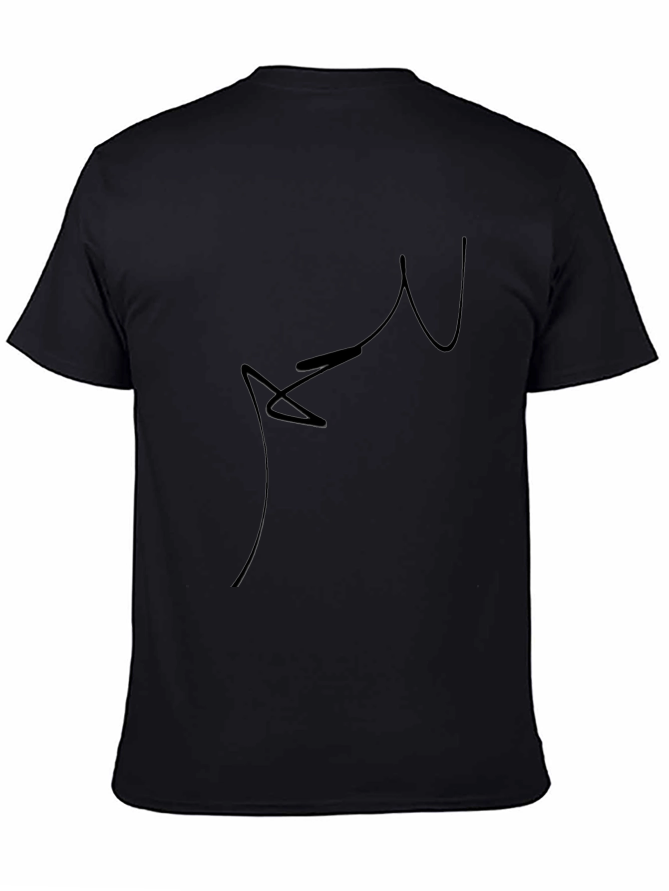 Minimalist Abstract Black T-Shirt