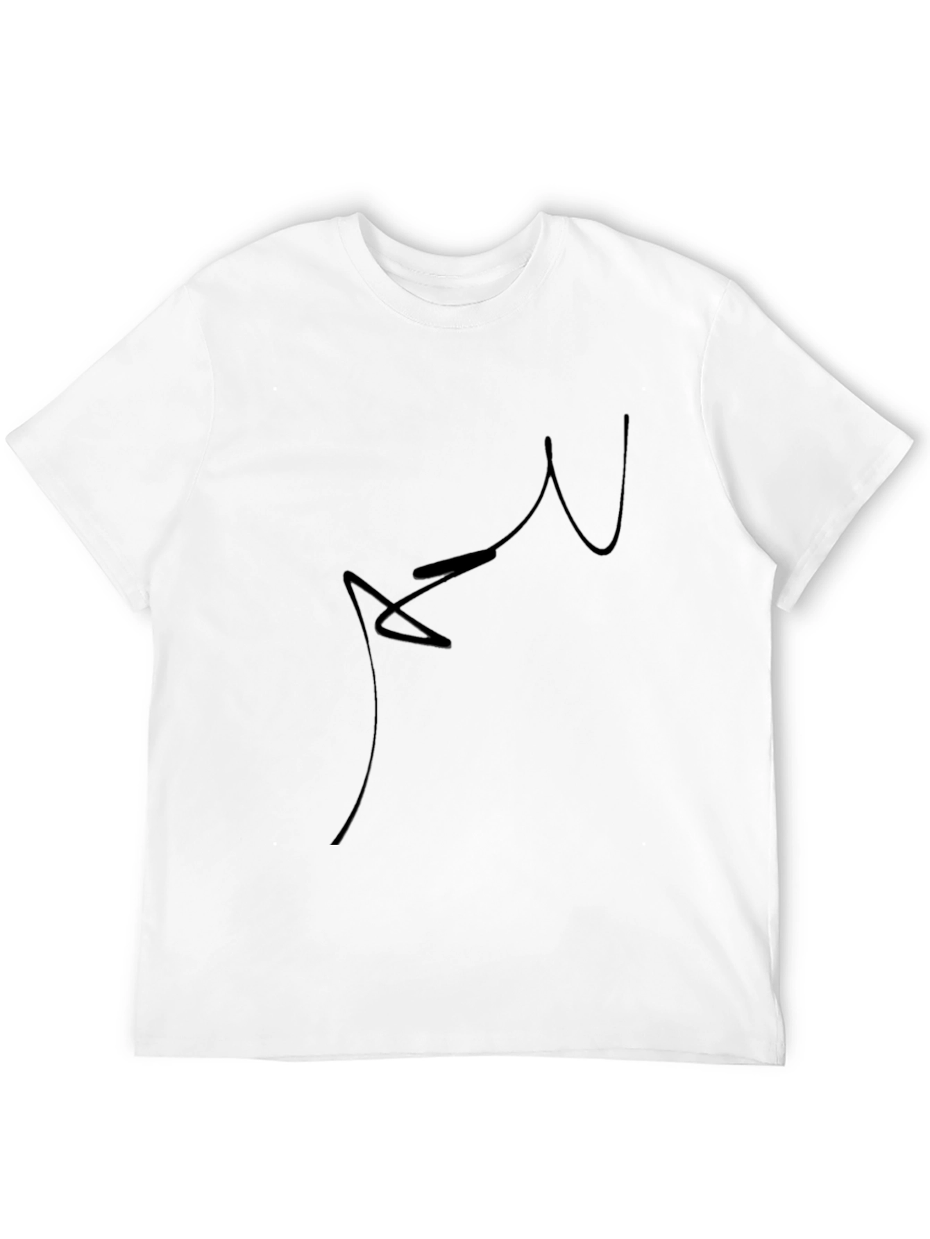 Minimalist Abstract Black T-Shirt