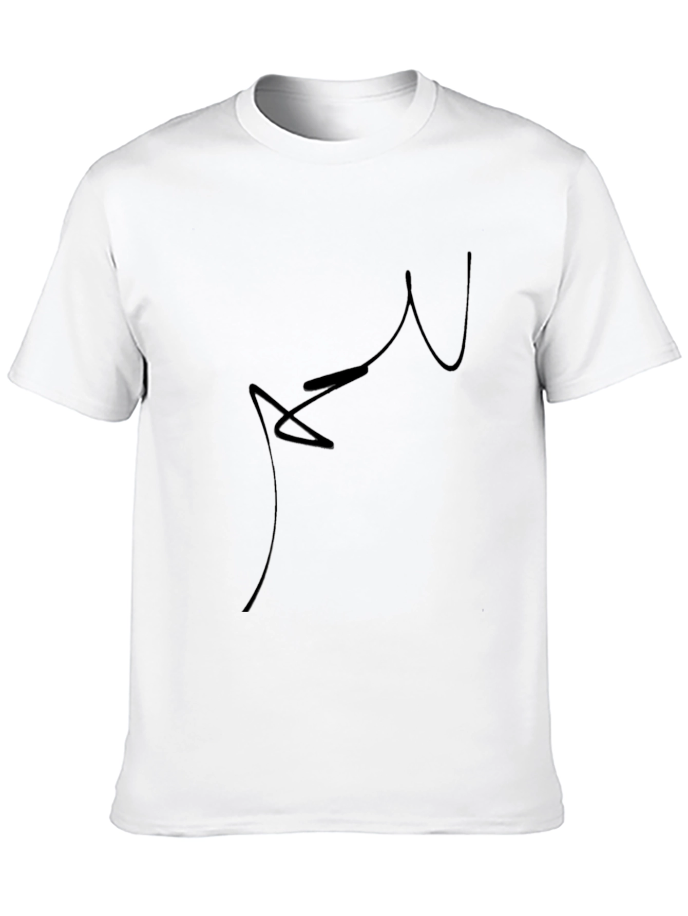 Minimalist Abstract Black T-Shirt
