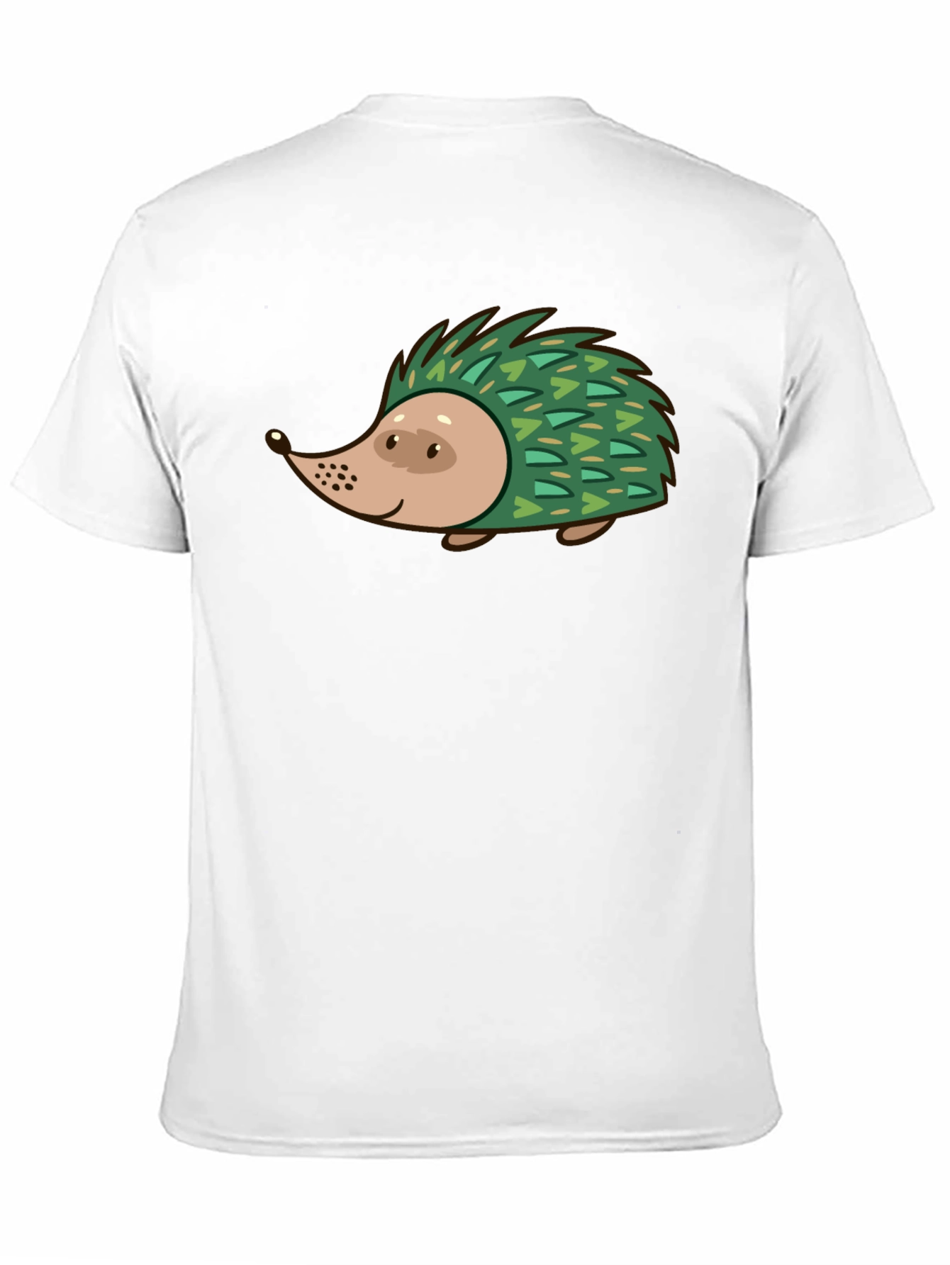 Hedgehog Graphic Tee - Black Cotton T-Shirt
