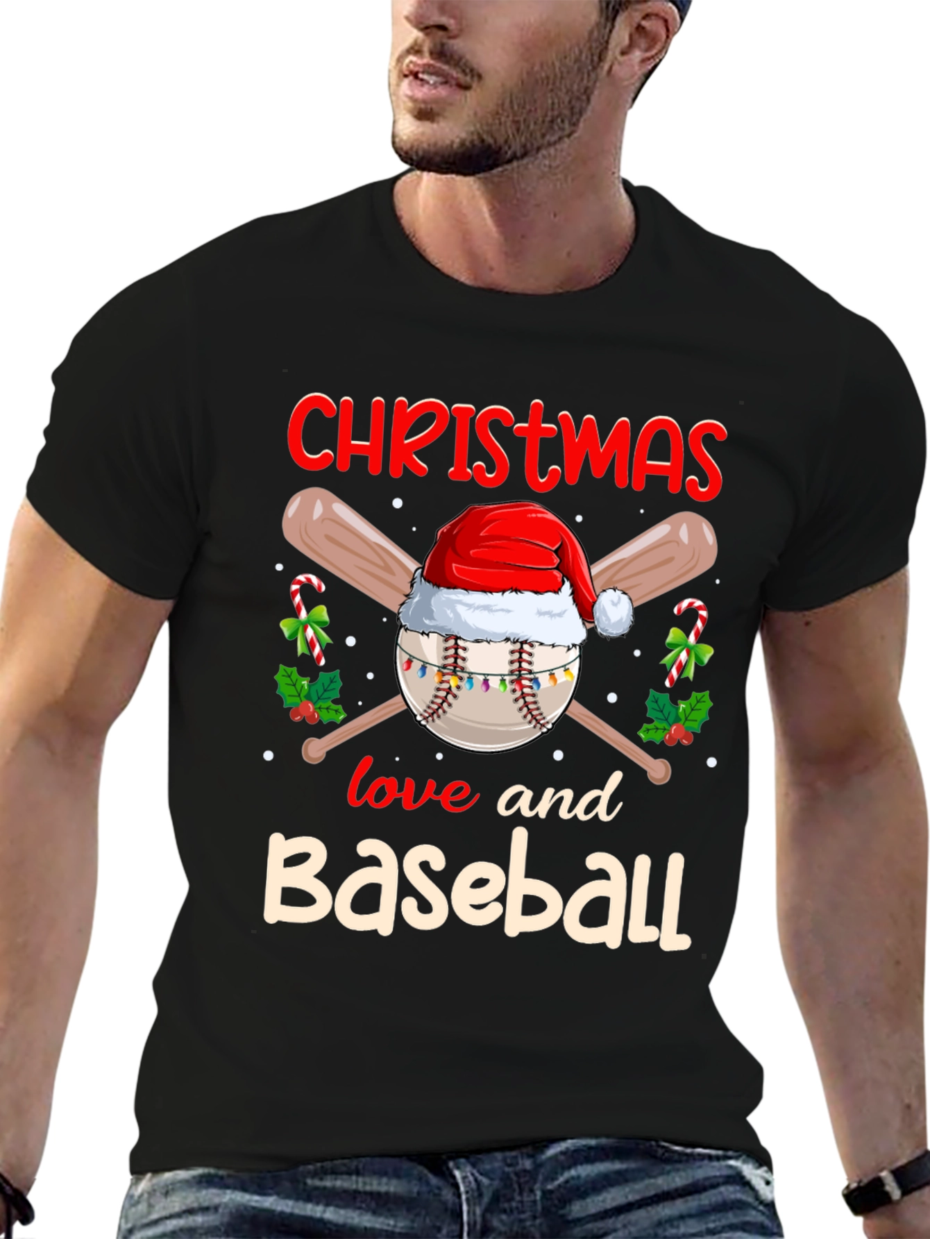 Christmas Baseball T-Shirt