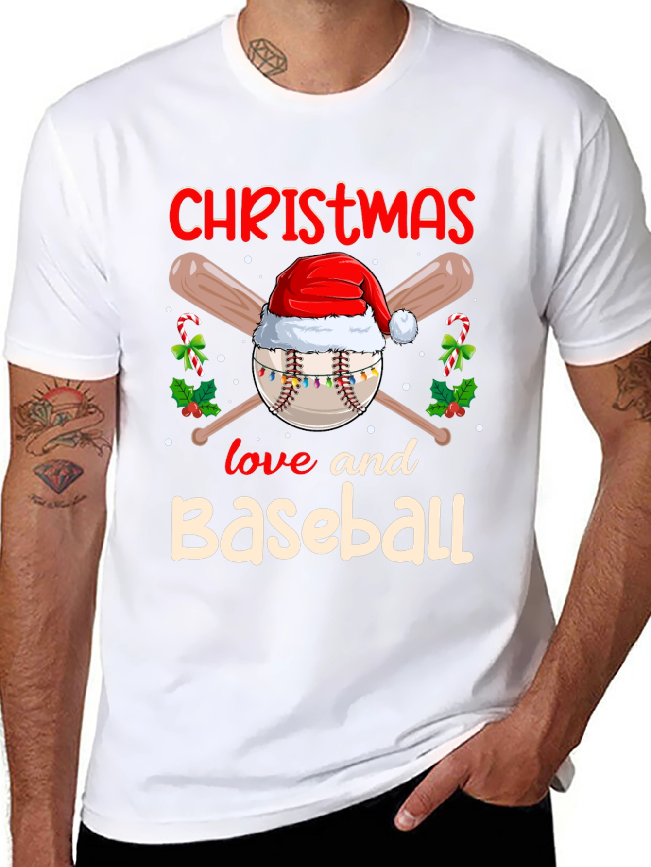 Christmas Baseball T-Shirt