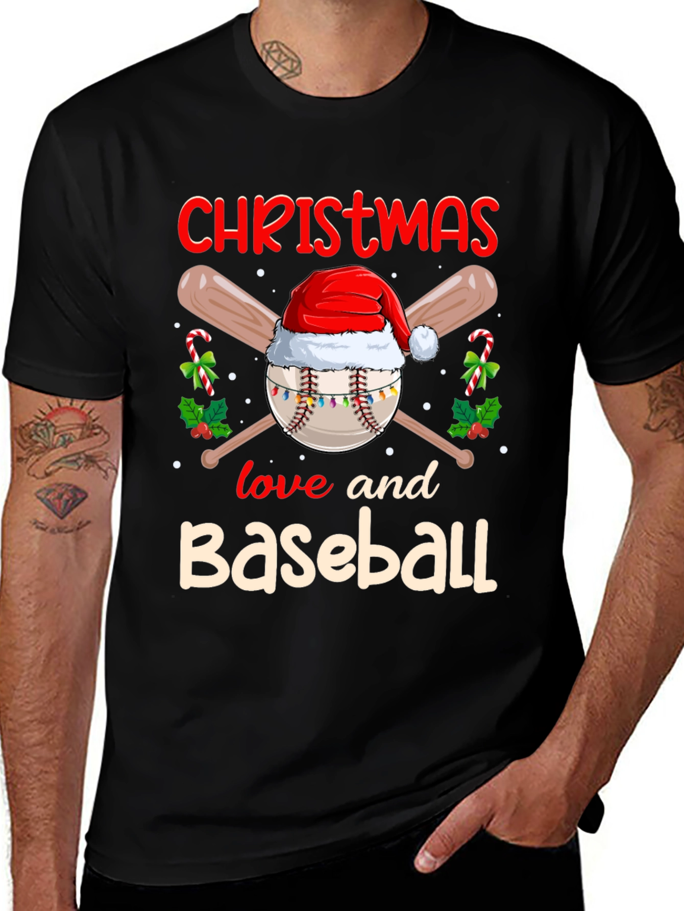 Christmas Baseball T-Shirt