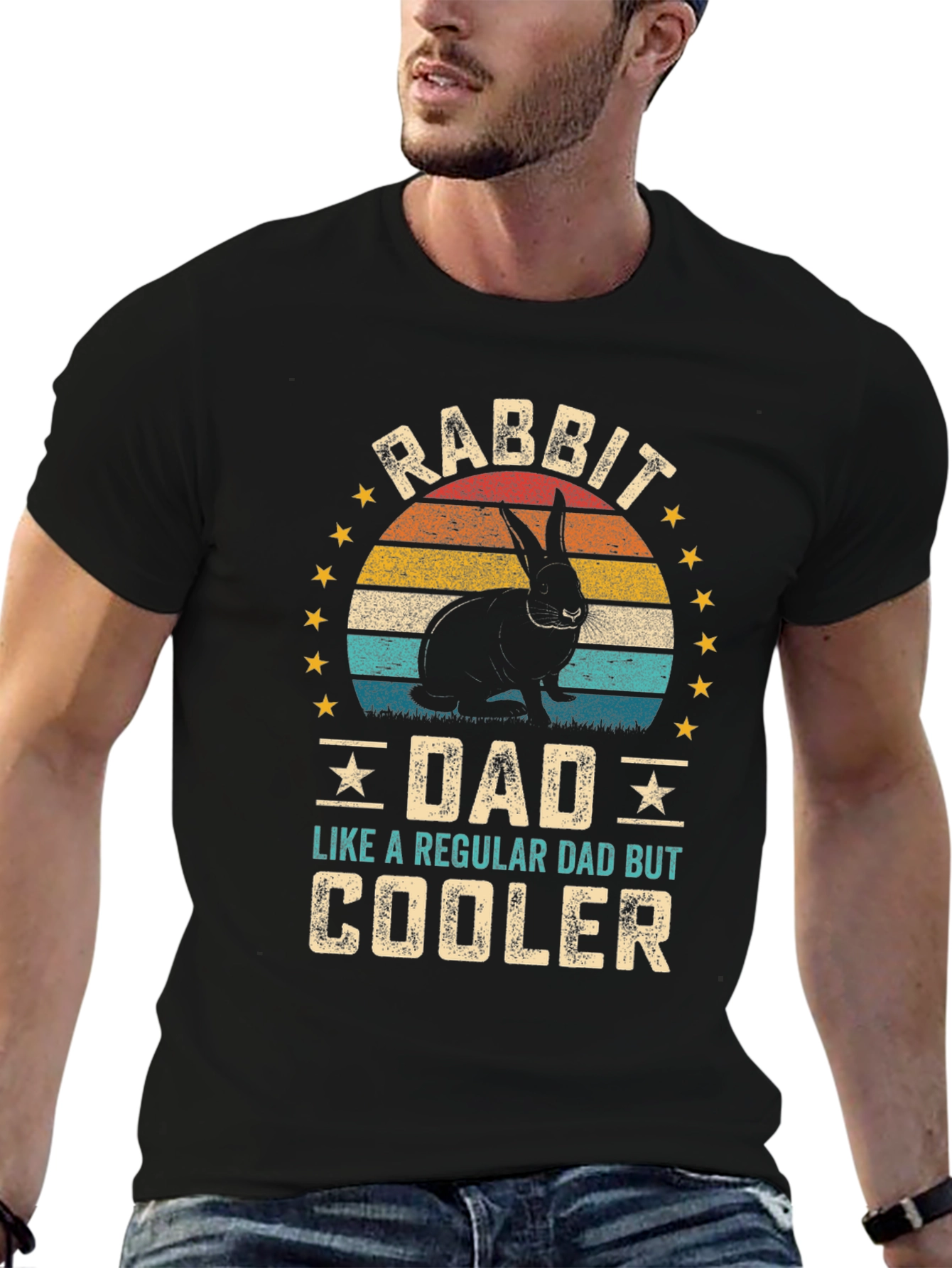Rabbit Dad T-Shirt - Cool Dad Gift