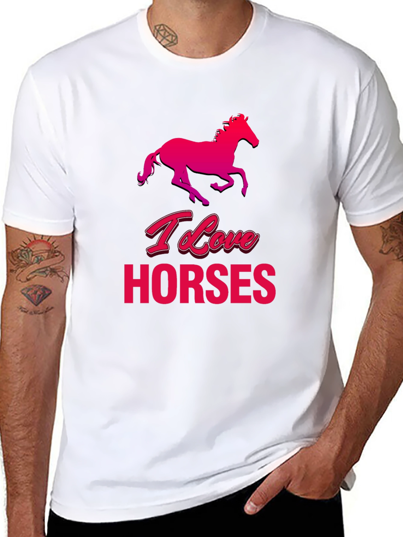 I Love Horses Graphic T-Shirt
