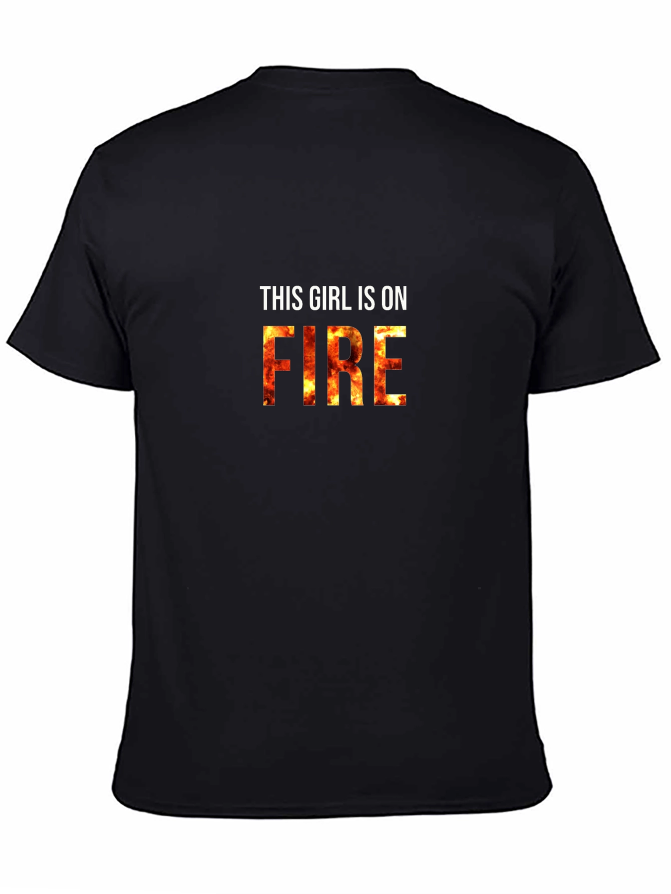 This Girl is On Fire Graphic Tee - Black