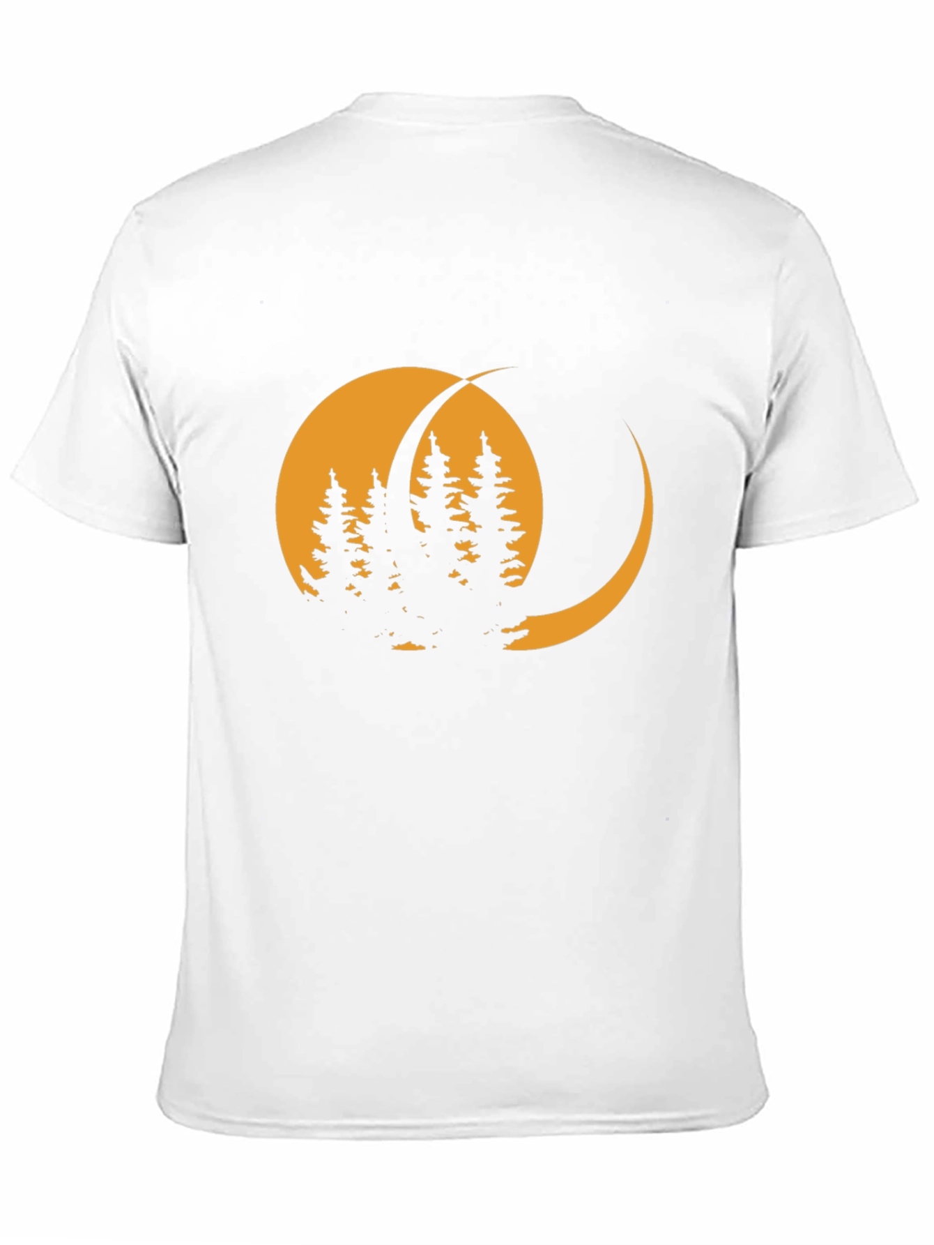 Moonlit Forest Graphic Tee - Stylish Black T-Shirt