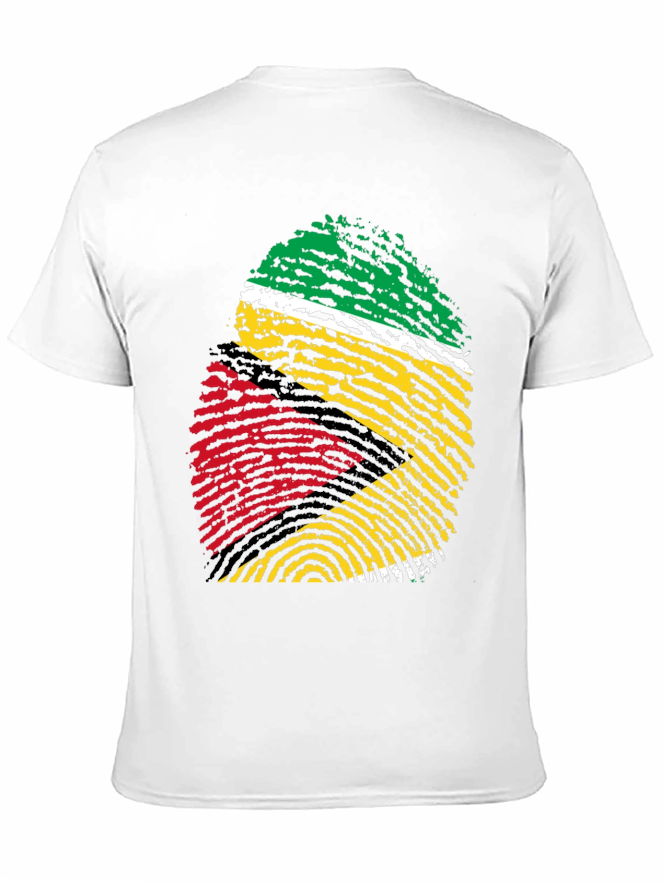 Guyana Flag Fingerprint T-Shirt