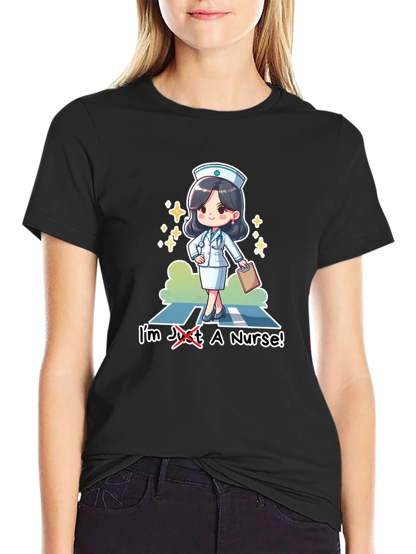 Cute Nurse Graphic T-Shirt - Medical Hero Tee