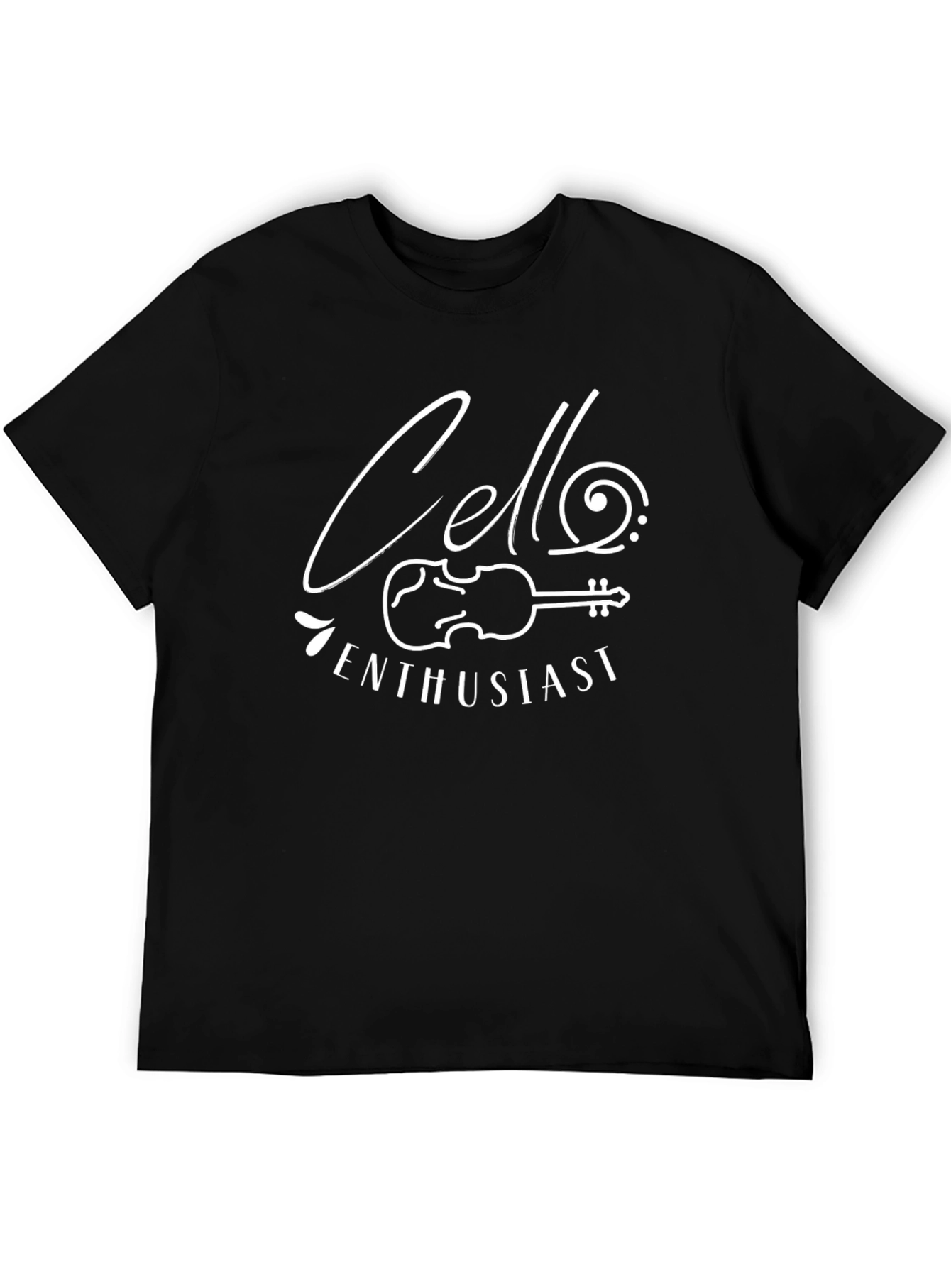 Cello Enthusiast Black T-Shirt