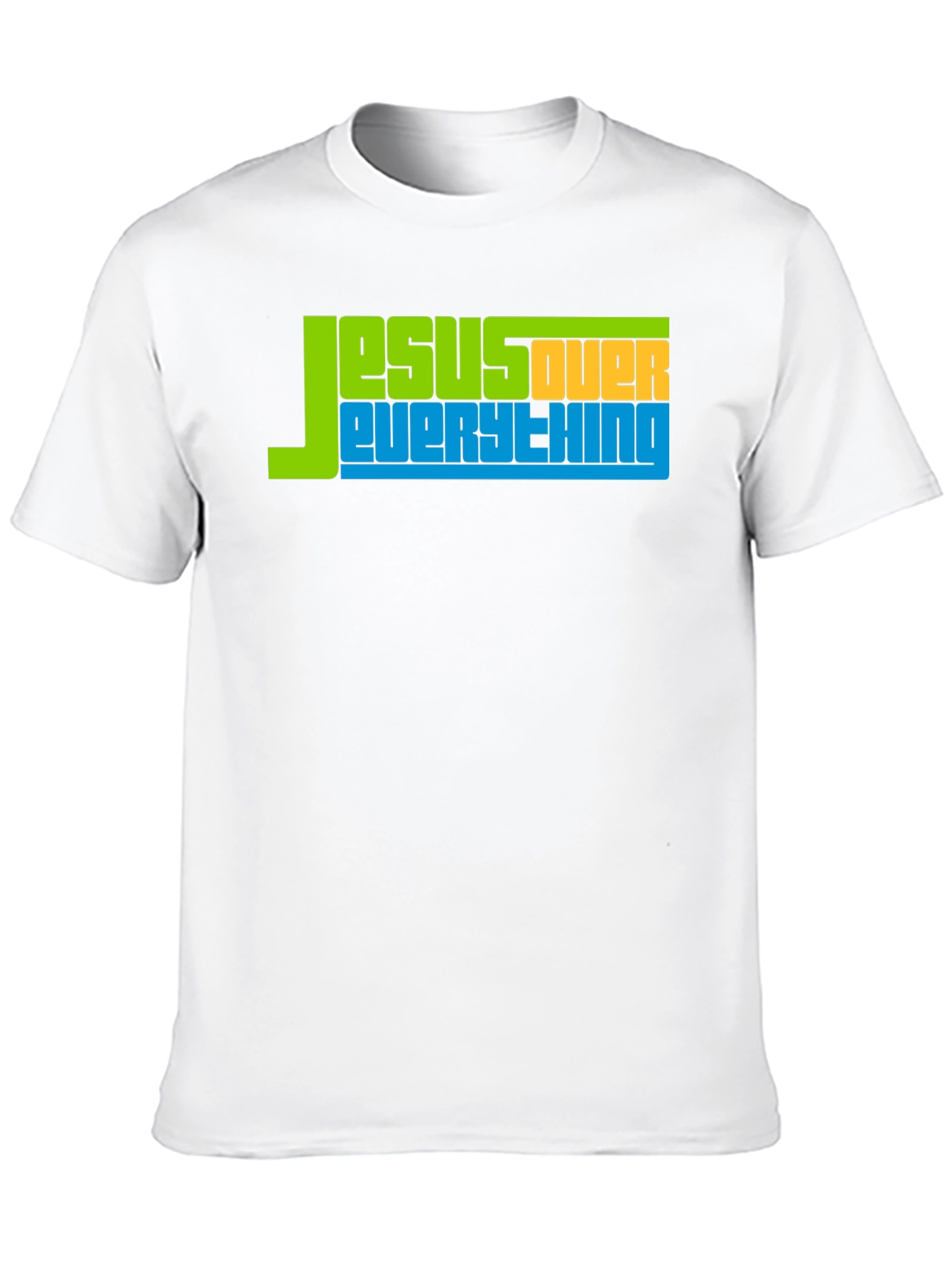 Jesus Over Everything Graphic Tee - Religious T-Shirt