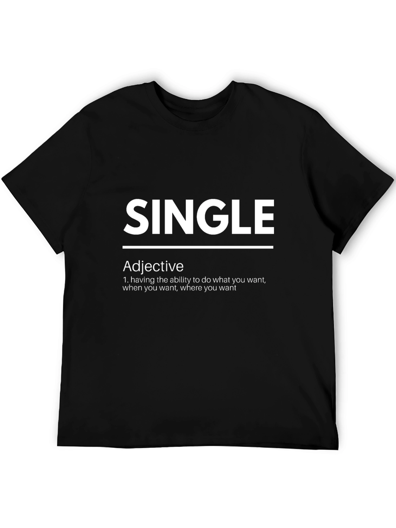 Single Definition Black T-Shirt