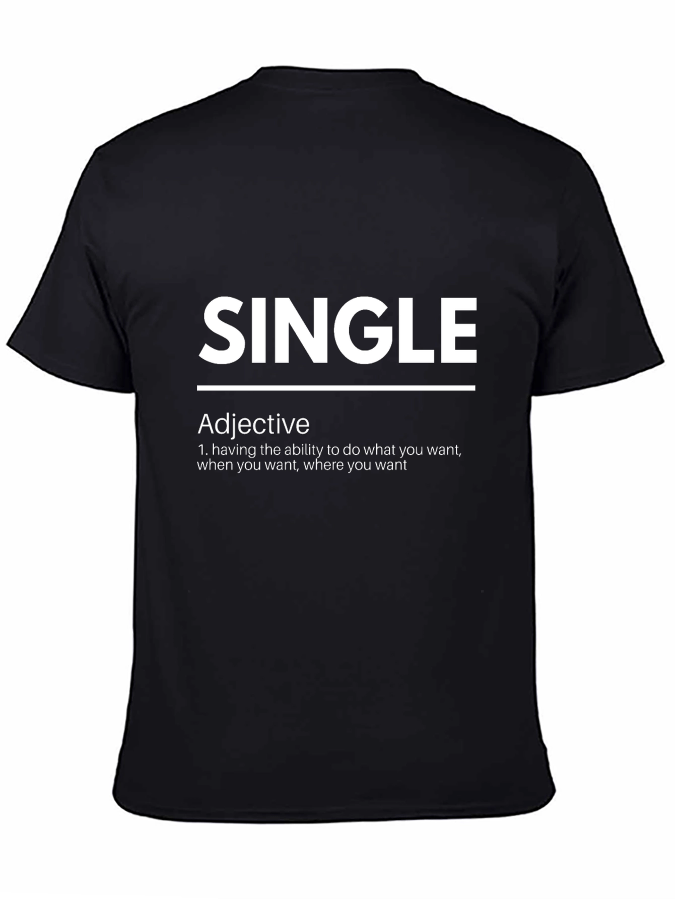 Single Definition Black T-Shirt