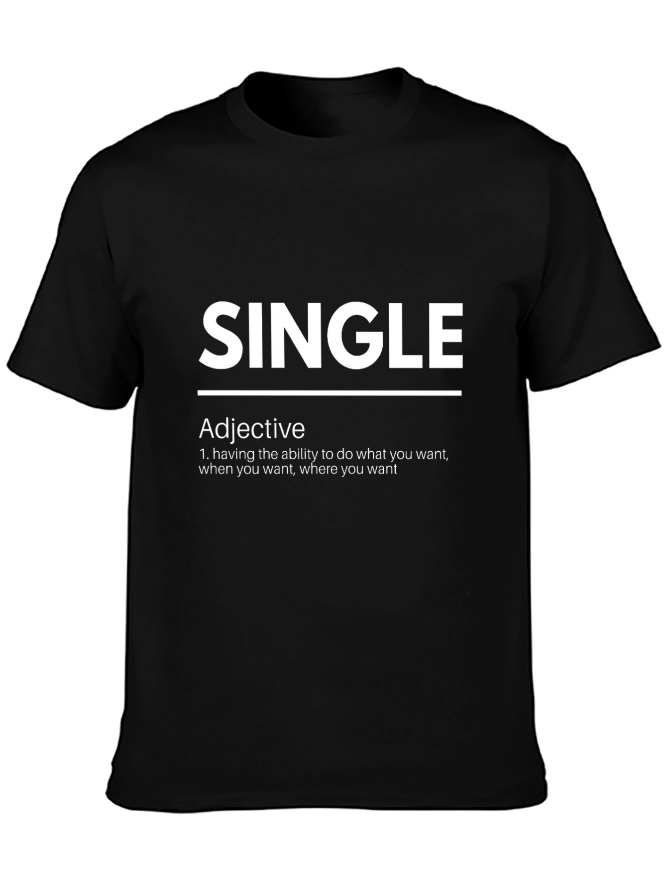 Single Definition Black T-Shirt
