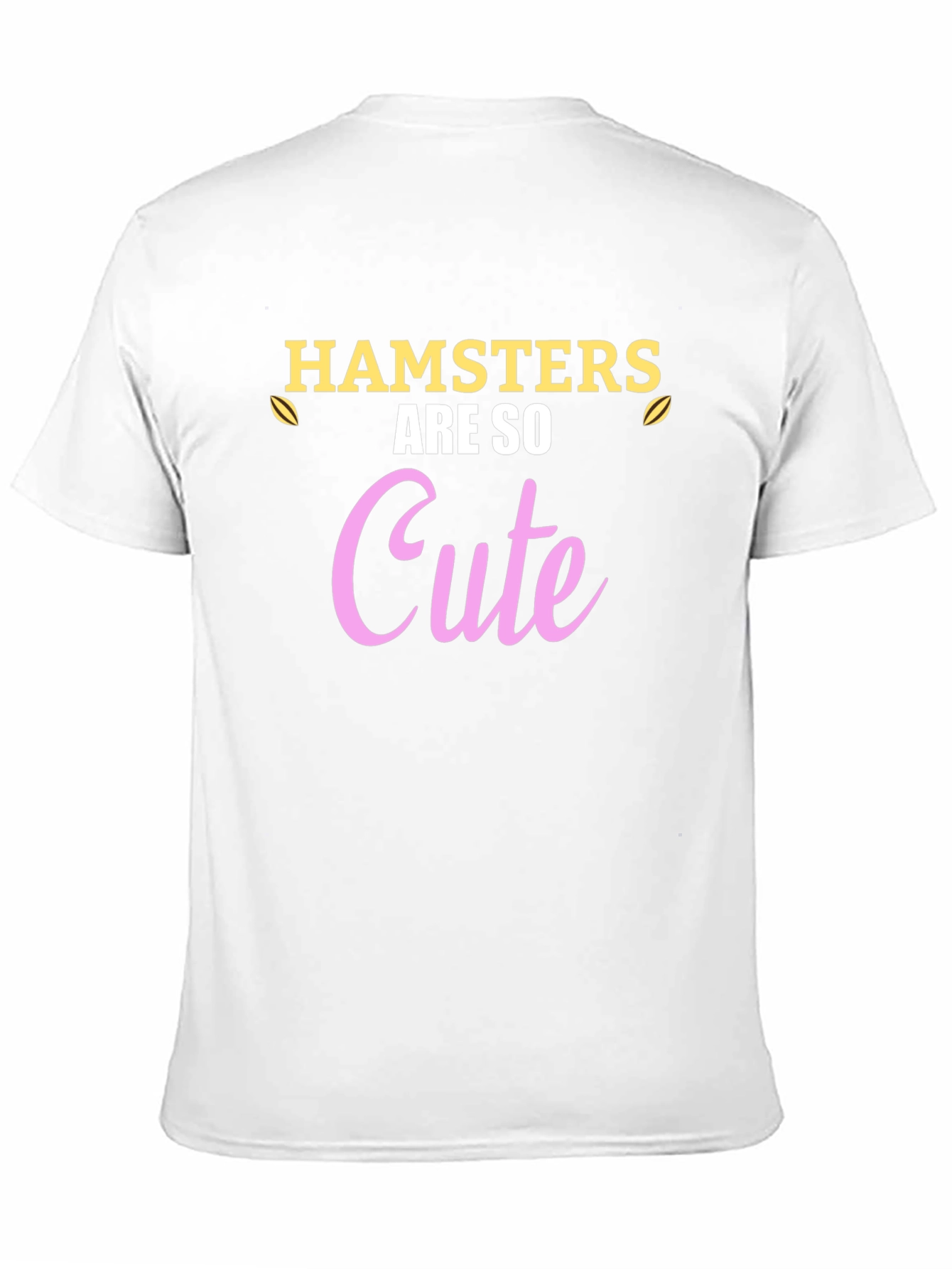 Hamsters Are So Cute Black T-Shirt