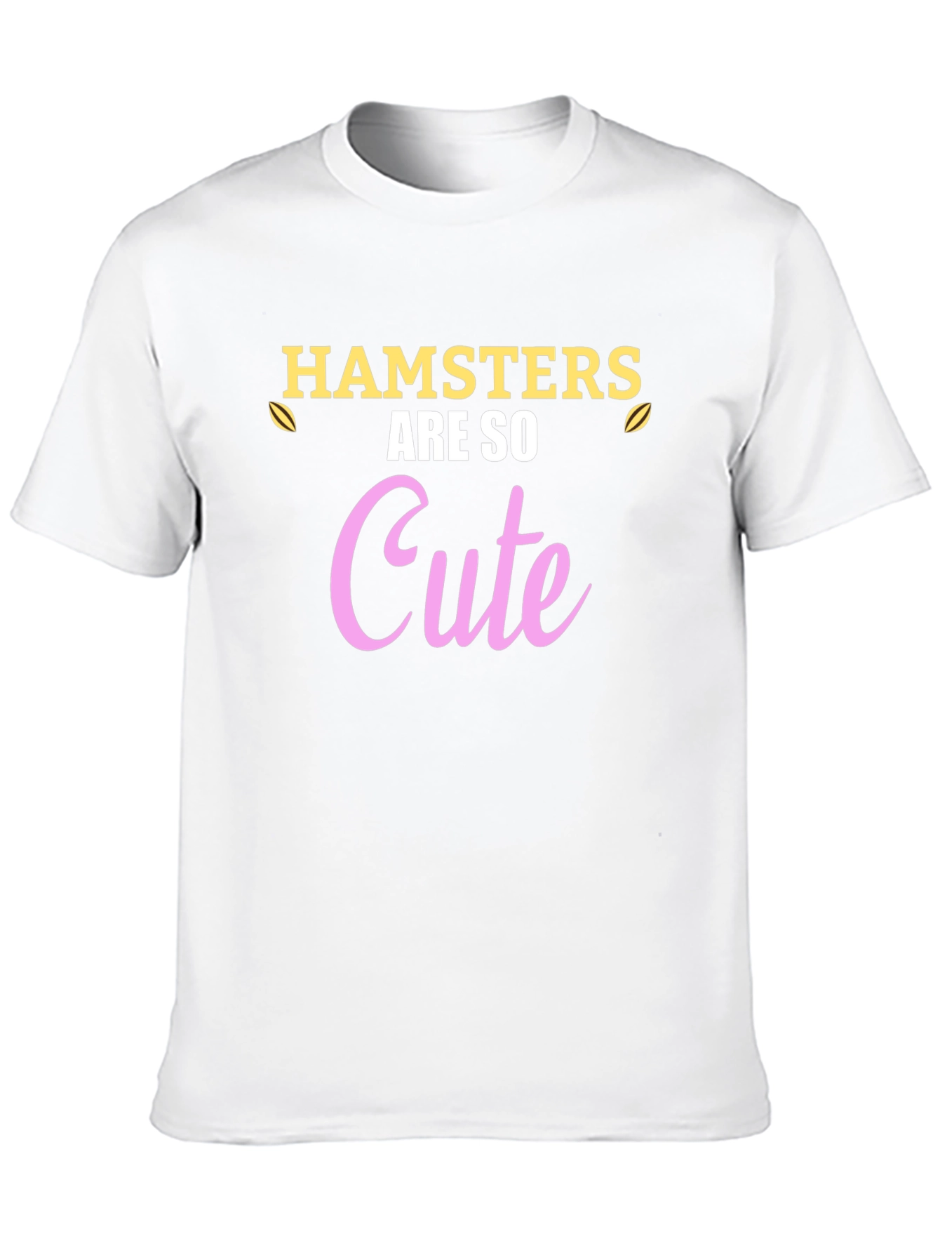 Hamsters Are So Cute Black T-Shirt