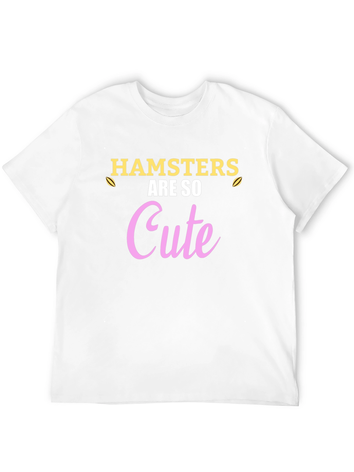 Hamsters Are So Cute Black T-Shirt