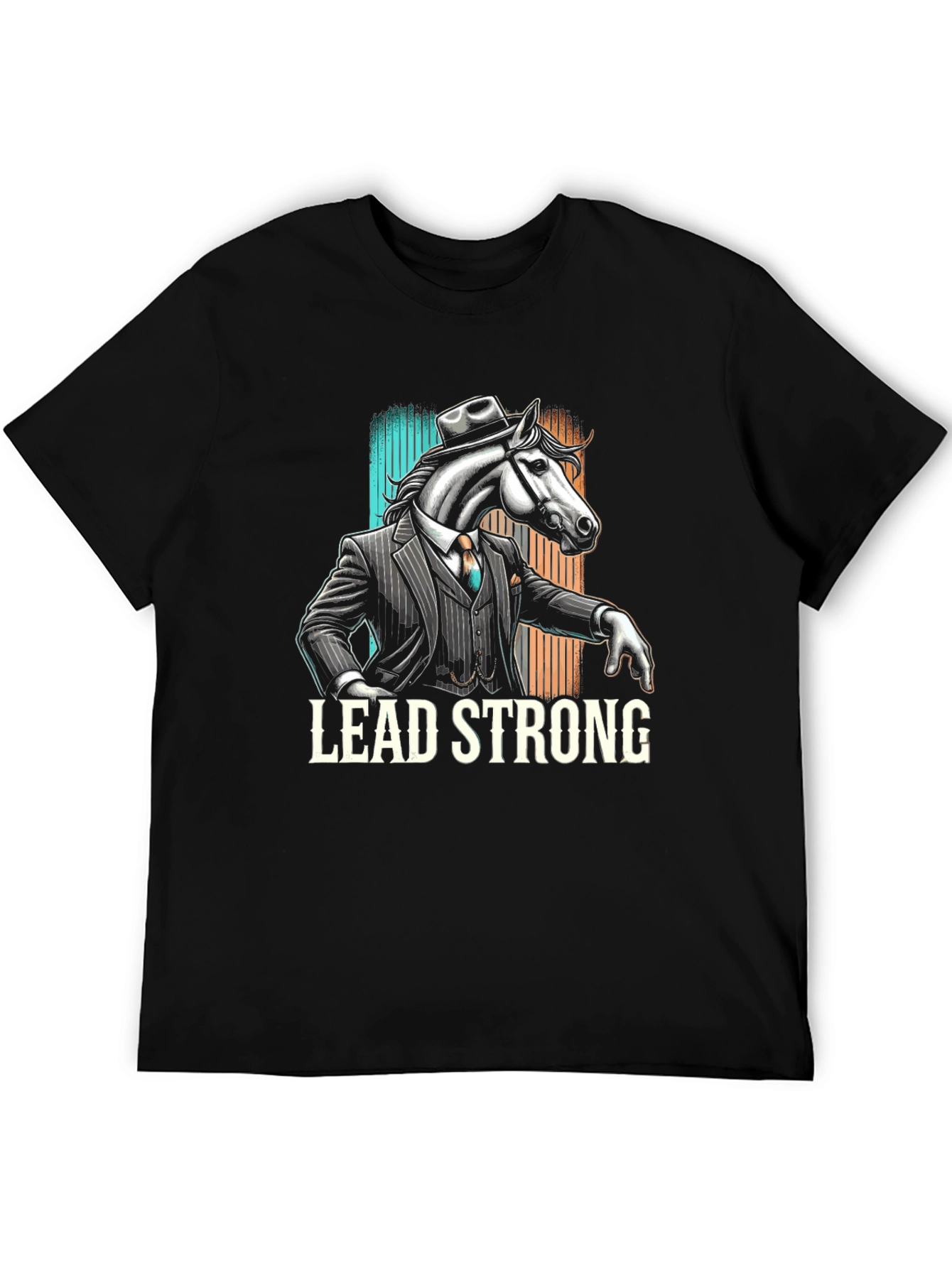 Lead Strong Horse Suit Graphic Tee