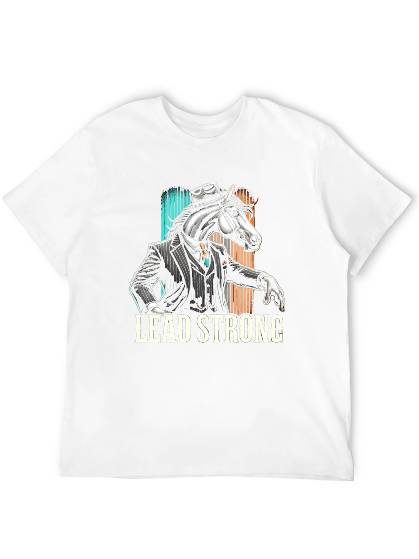 Lead Strong Horse Suit Graphic Tee