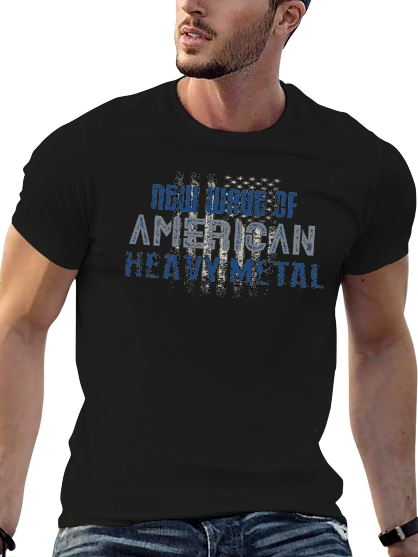 New Wave American Heavy Metal Graphic Tee