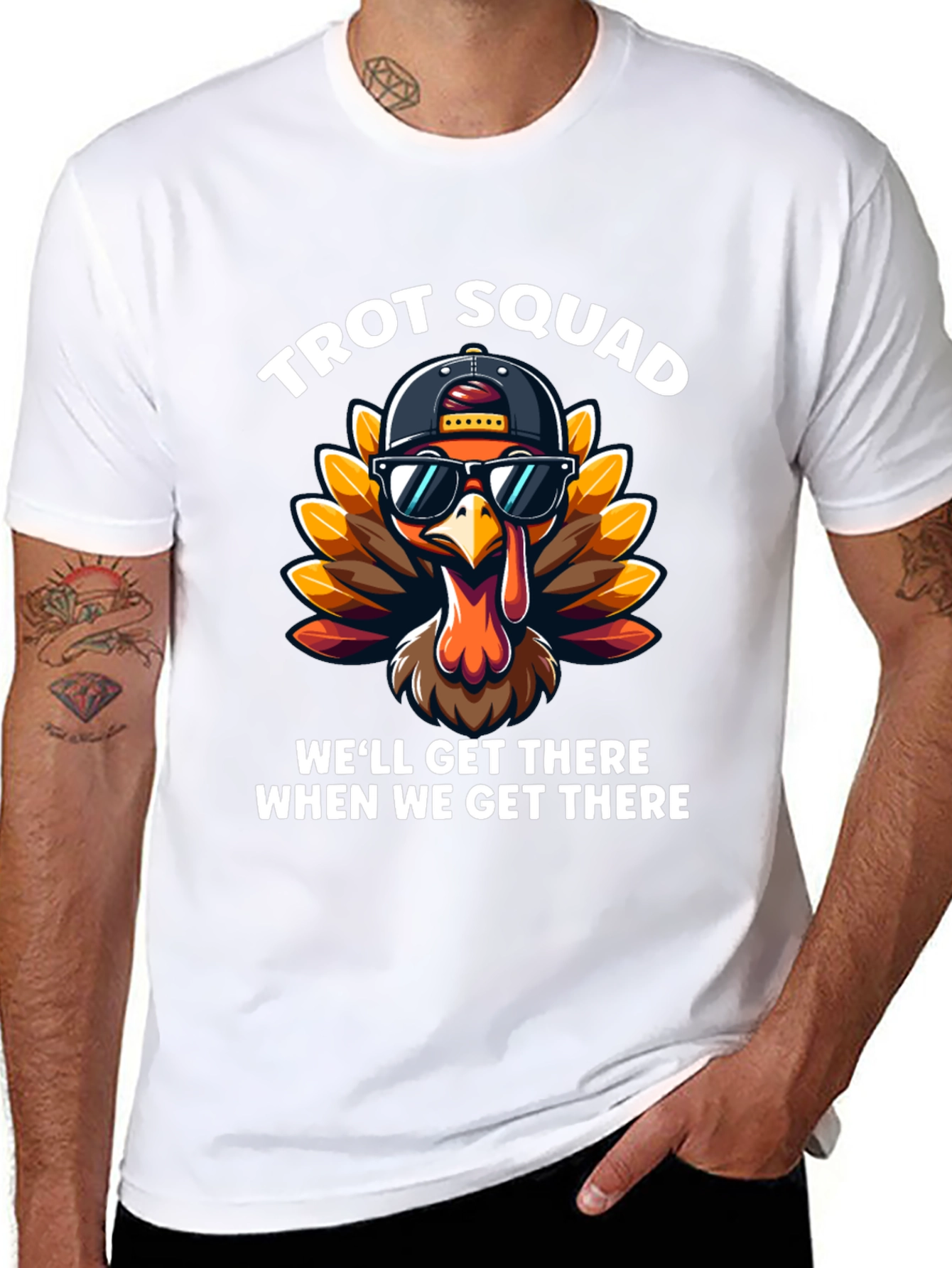 Trot Squad Turkey Tee - Thanksgiving Fun