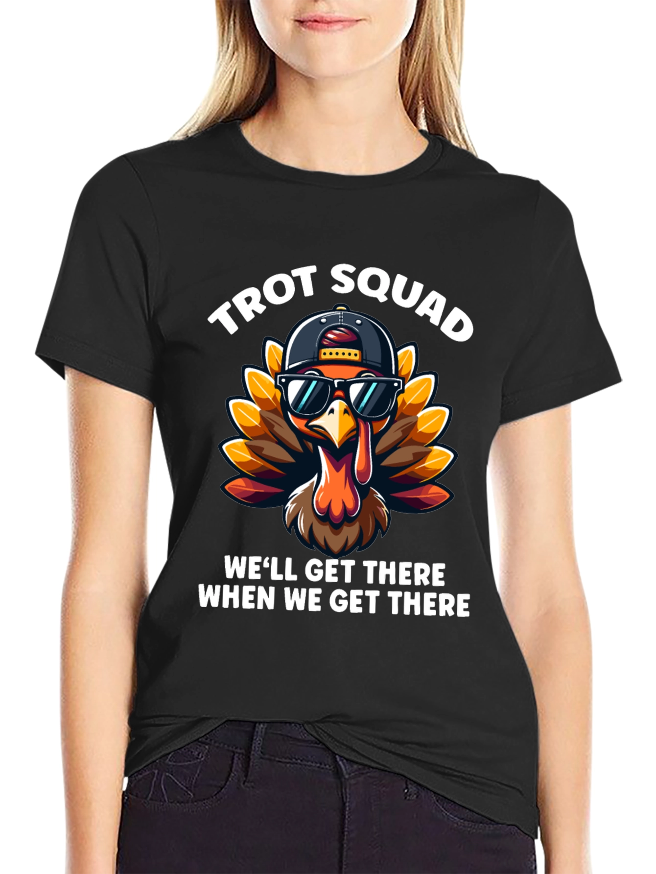 Trot Squad Turkey Tee - Thanksgiving Fun