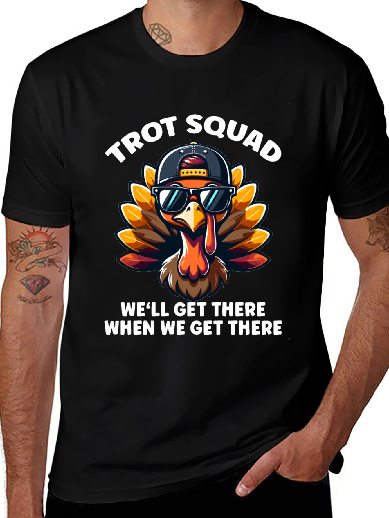 Trot Squad Turkey Tee - Thanksgiving Fun