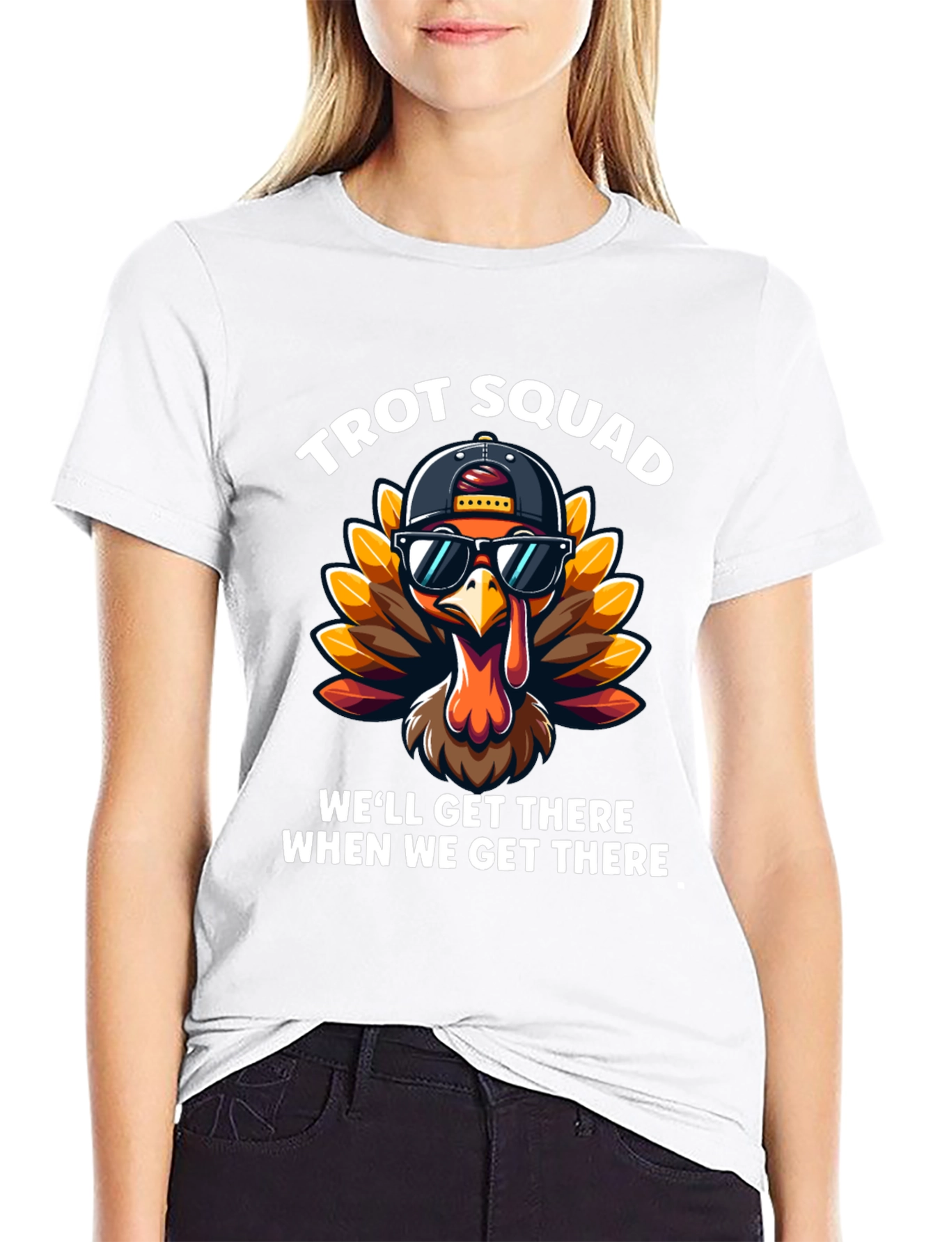 Trot Squad Turkey Tee - Thanksgiving Fun