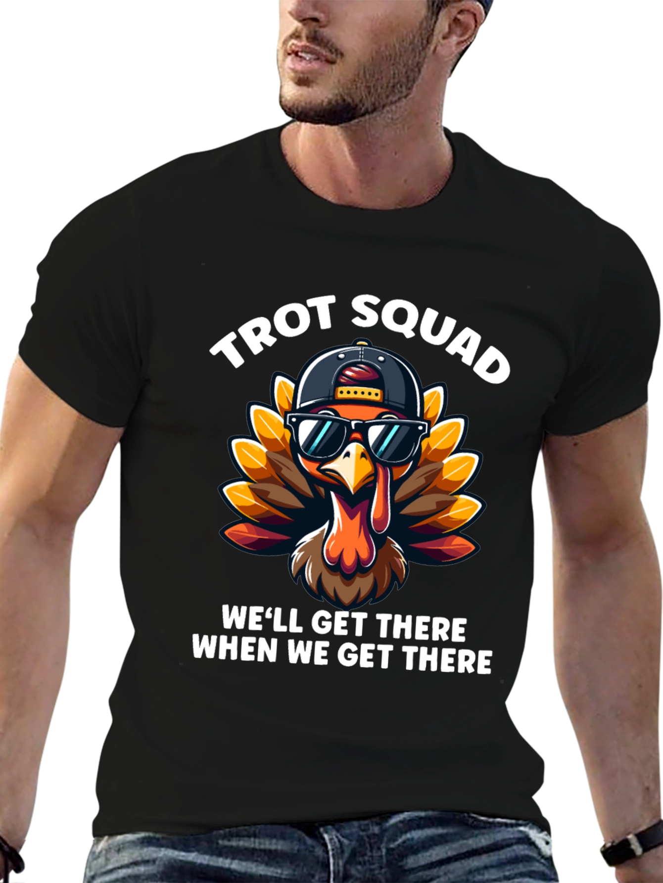 Trot Squad Turkey Tee - Thanksgiving Fun