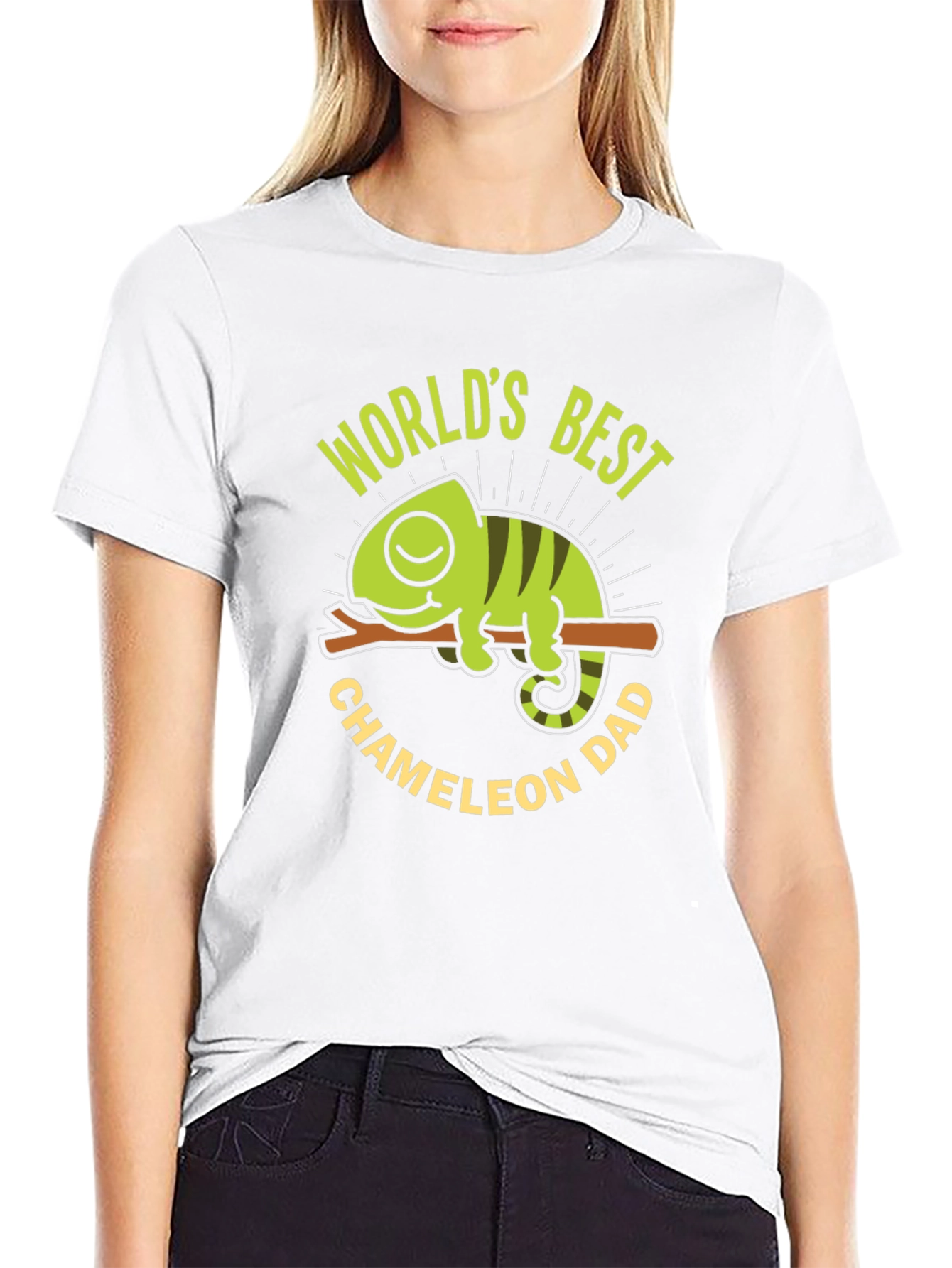 Worlds Best Chameleon Dad T-Shirt