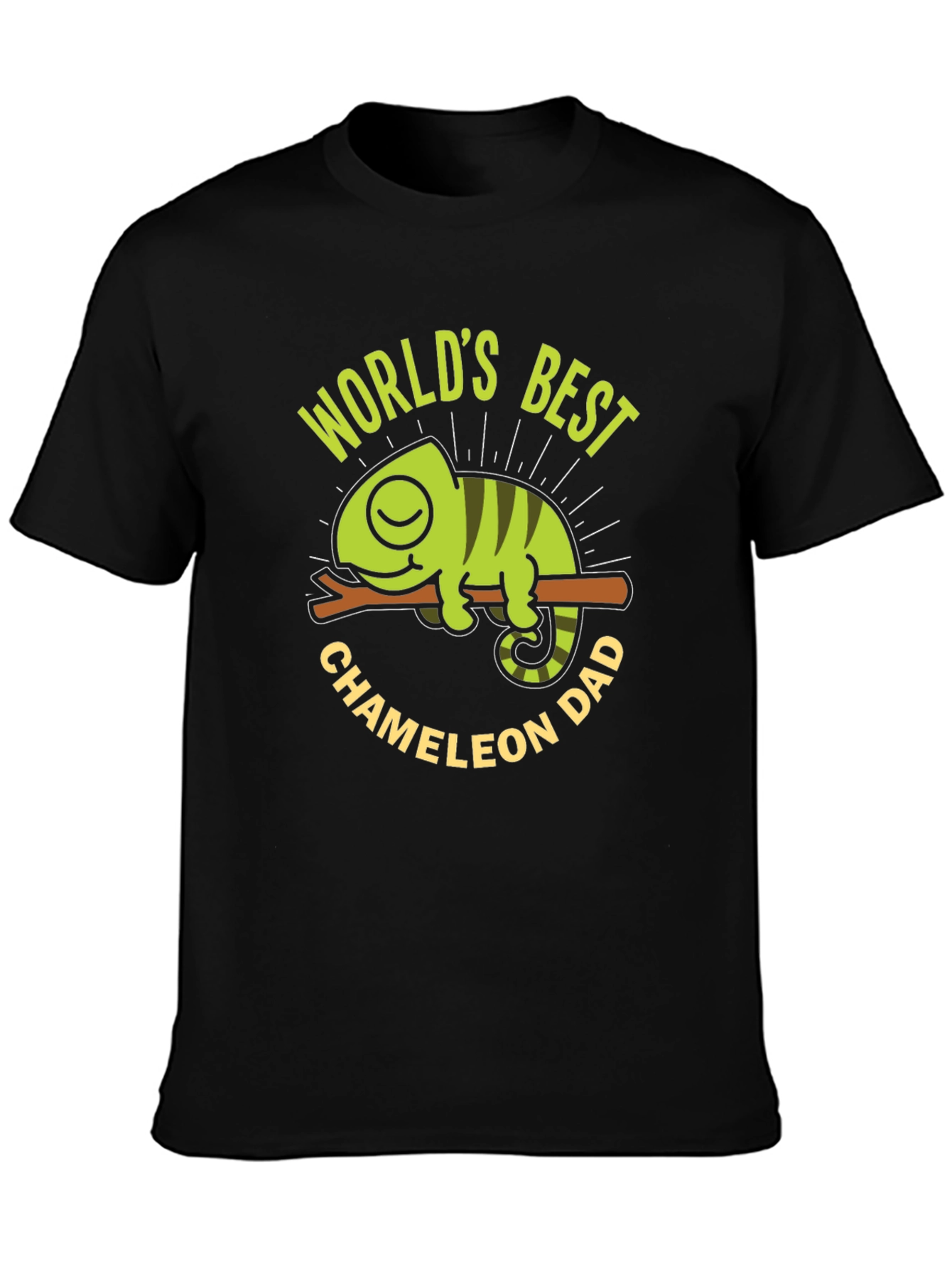 Worlds Best Chameleon Dad T-Shirt