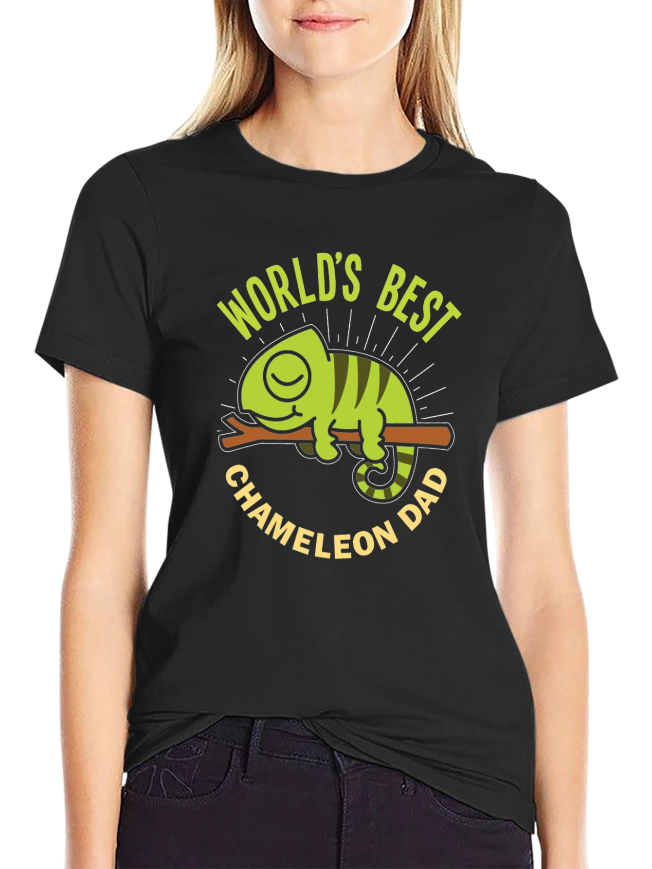 Worlds Best Chameleon Dad T-Shirt