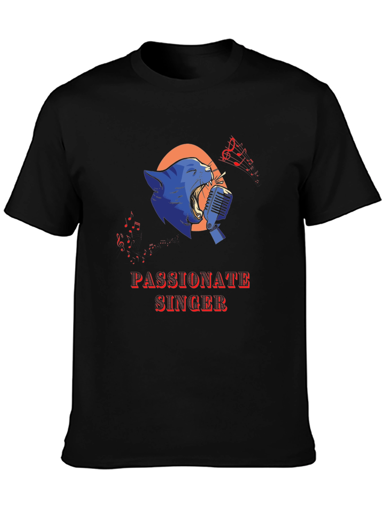 Passionate Singer Black T-Shirt
