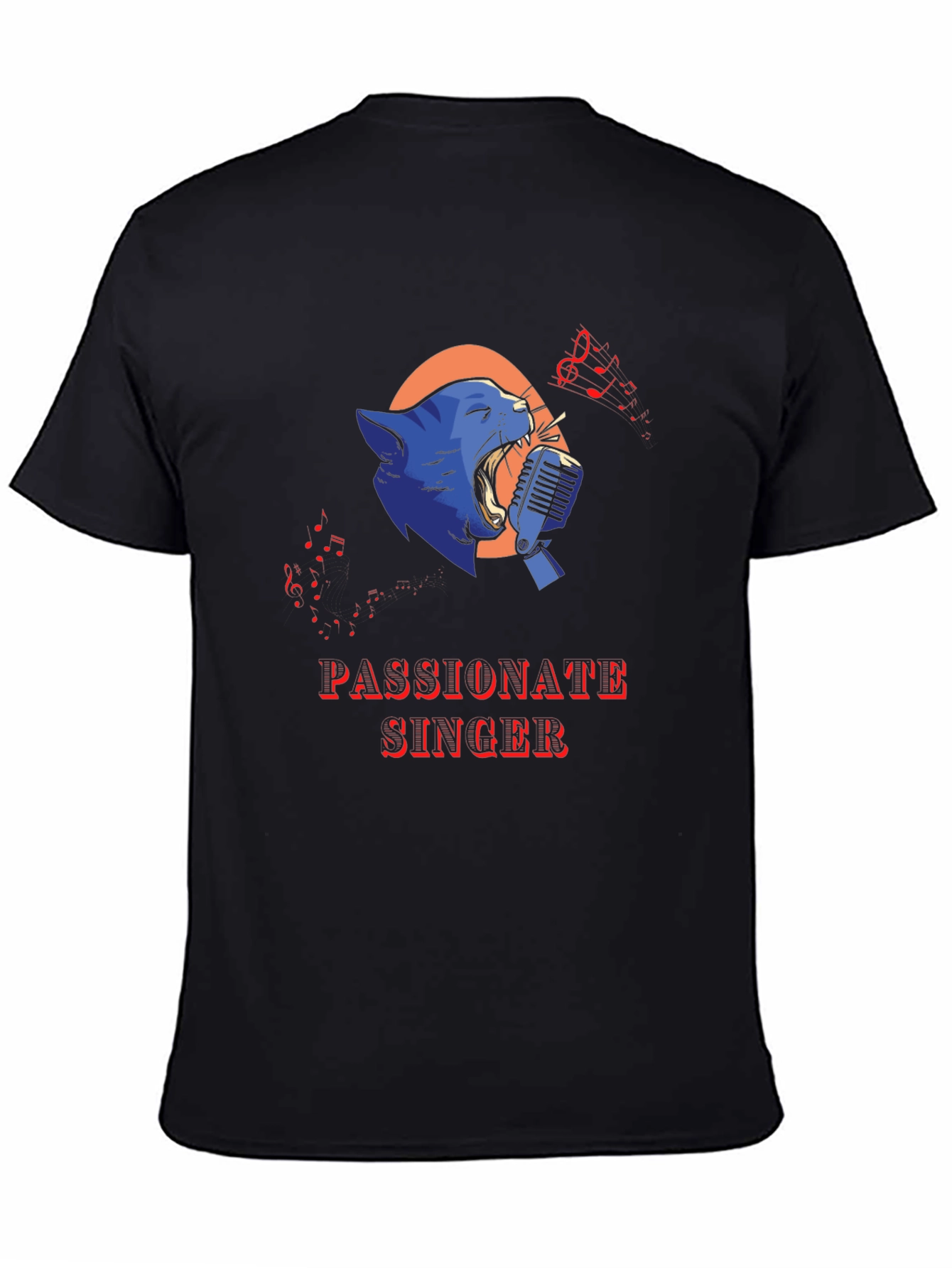 Passionate Singer Black T-Shirt