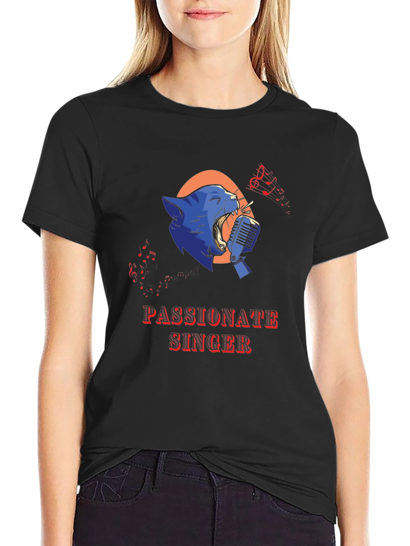 Passionate Singer Black T-Shirt