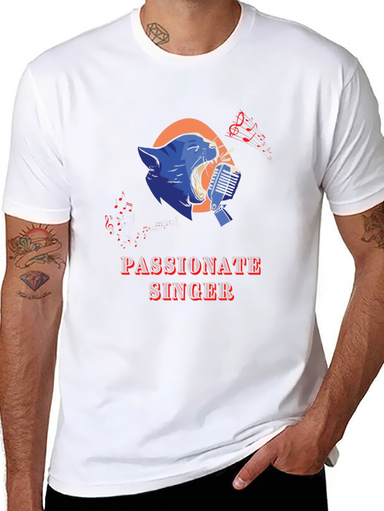 Passionate Singer Black T-Shirt