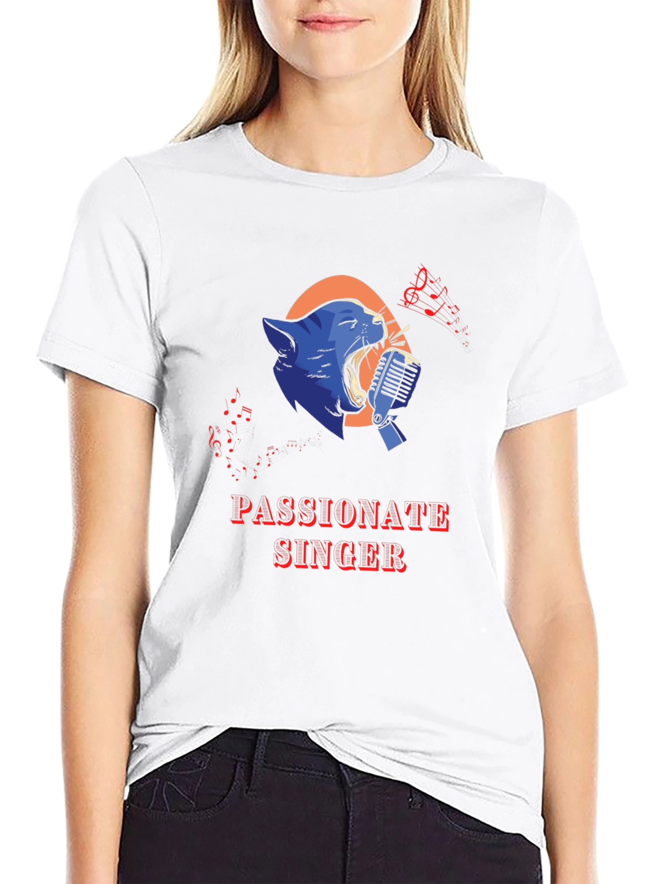 Passionate Singer Black T-Shirt
