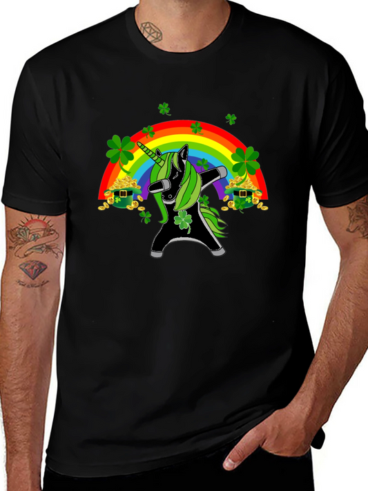 St. Patricks Day Dabbing Unicorn T-Shirt