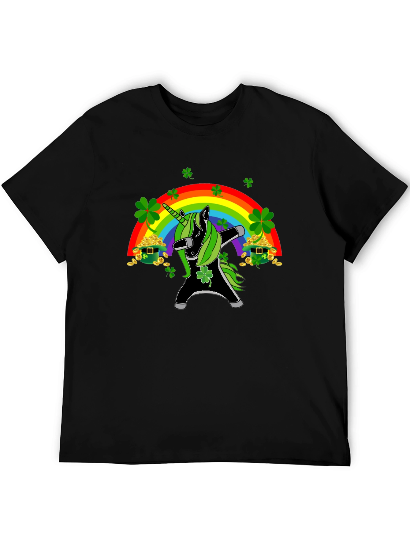 St. Patricks Day Dabbing Unicorn T-Shirt