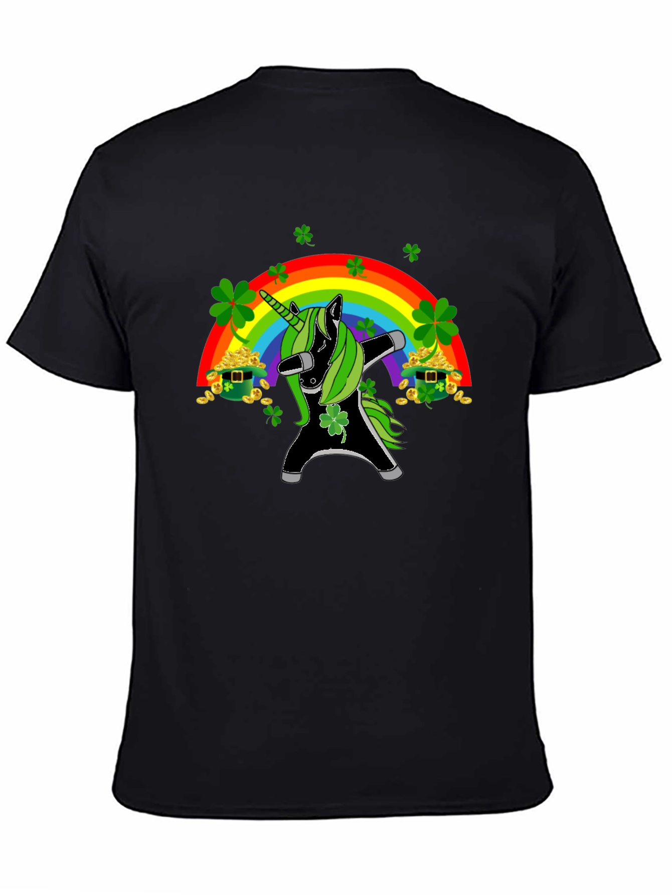 St. Patricks Day Dabbing Unicorn T-Shirt