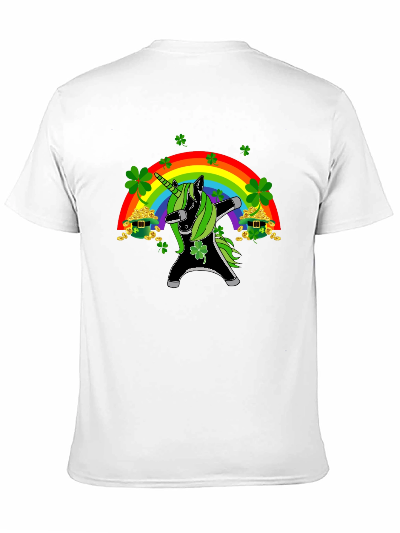 St. Patricks Day Dabbing Unicorn T-Shirt