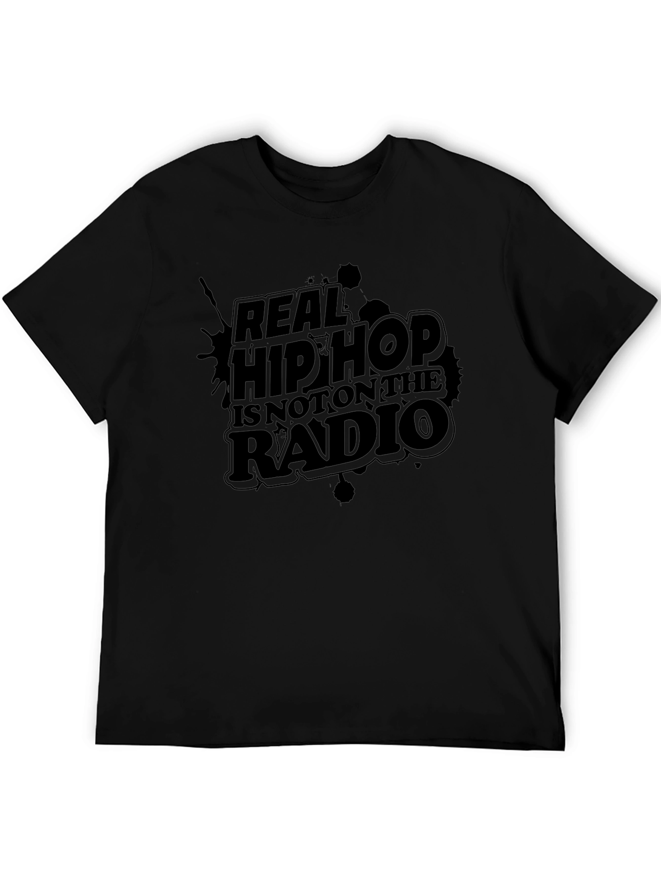 Real Hip Hop T-Shirt - Graphic Tee - Black