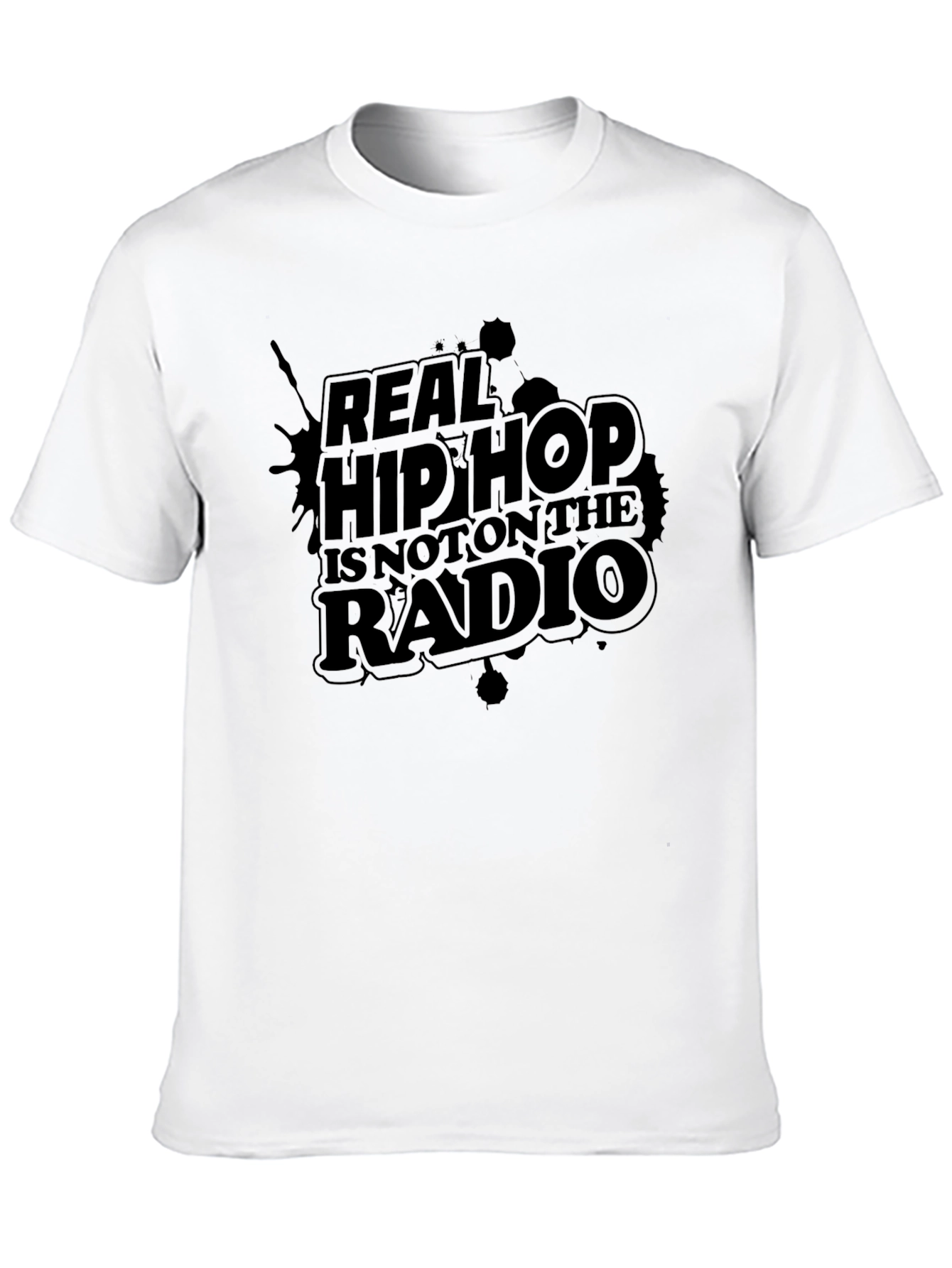Real Hip Hop T-Shirt - Graphic Tee - Black