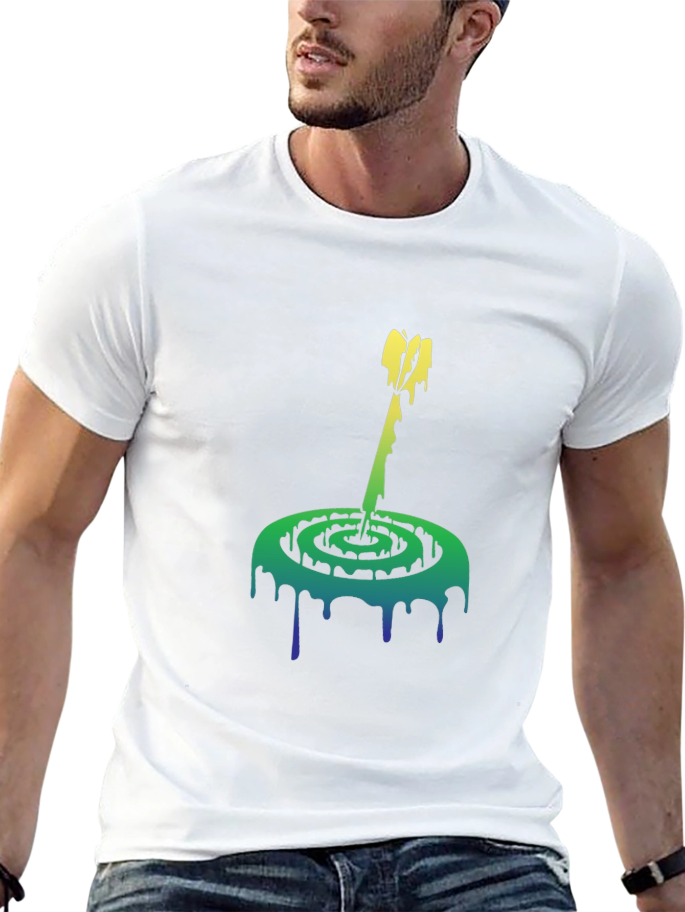 Melting Spiral Arrow Graphic Tee