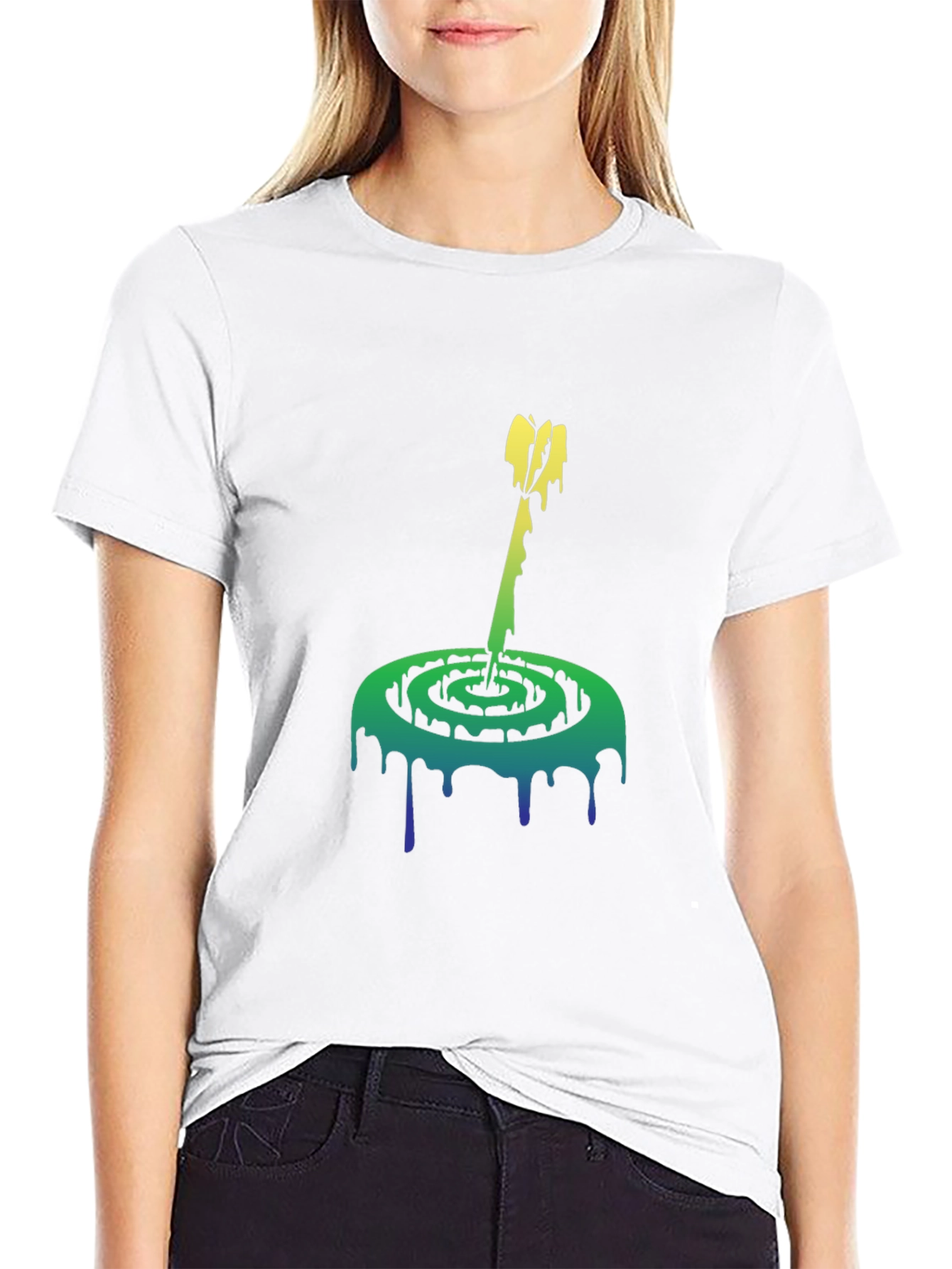 Melting Spiral Arrow Graphic Tee