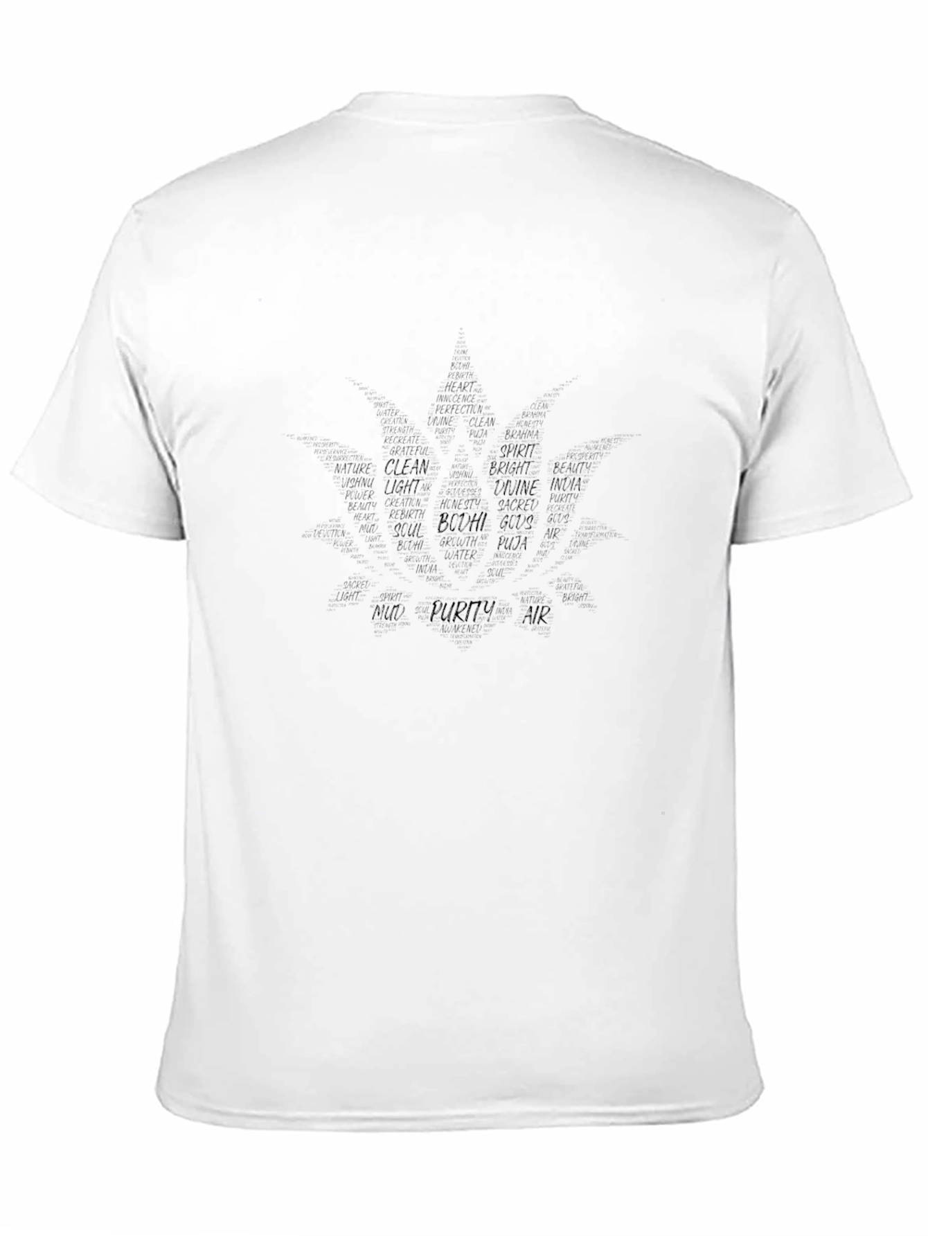 Word Art Maple Leaf Graphic T-Shirt
