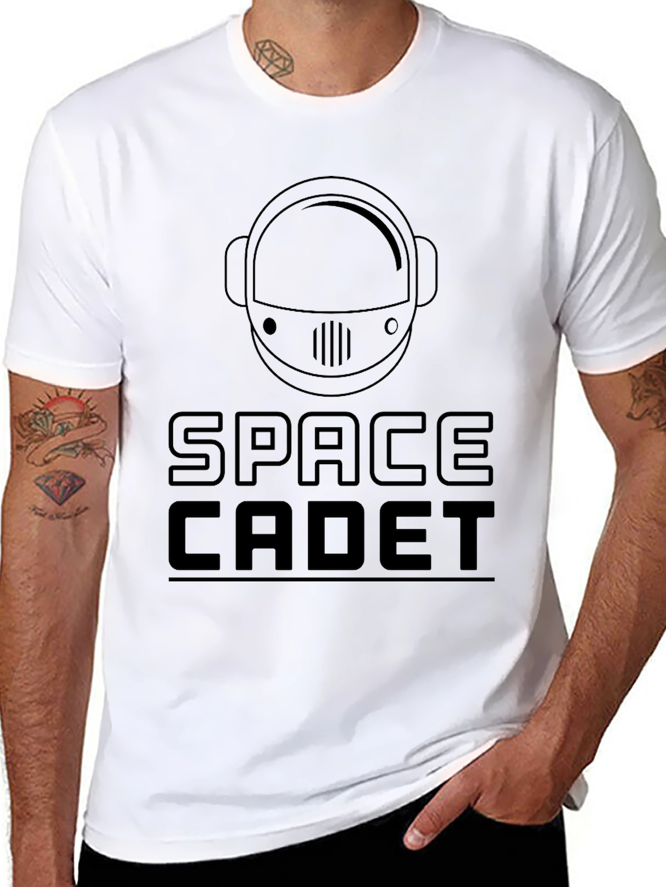 Space Cadet T-Shirt - Astronaut Helmet Graphic Tee