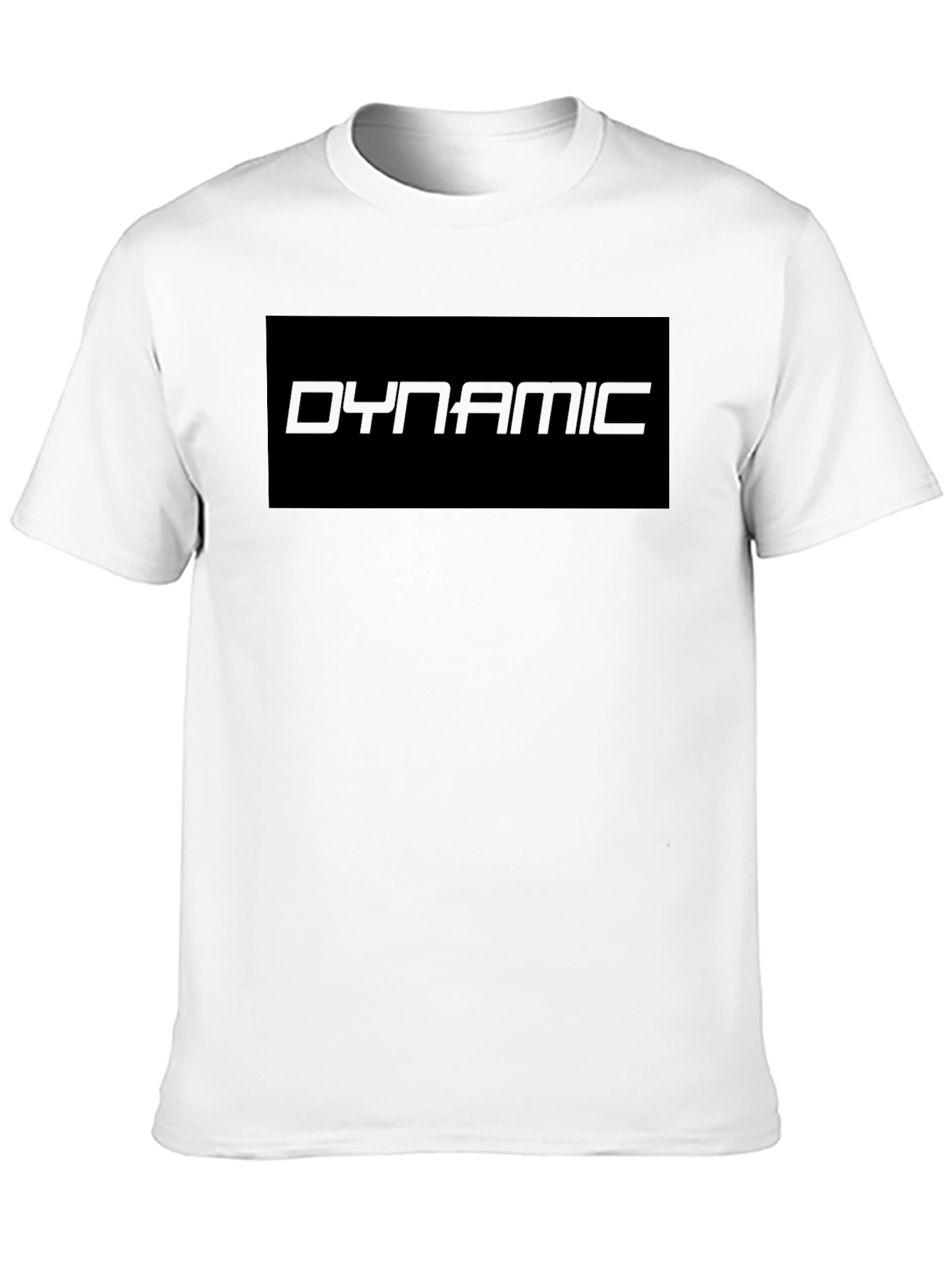 Dynamic Graphic Tee - Black Cotton Blend
