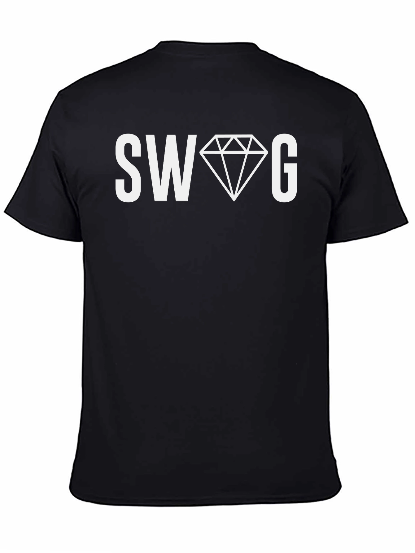 SWAG Diamond Graphic Tee - Mens Black T-Shirt